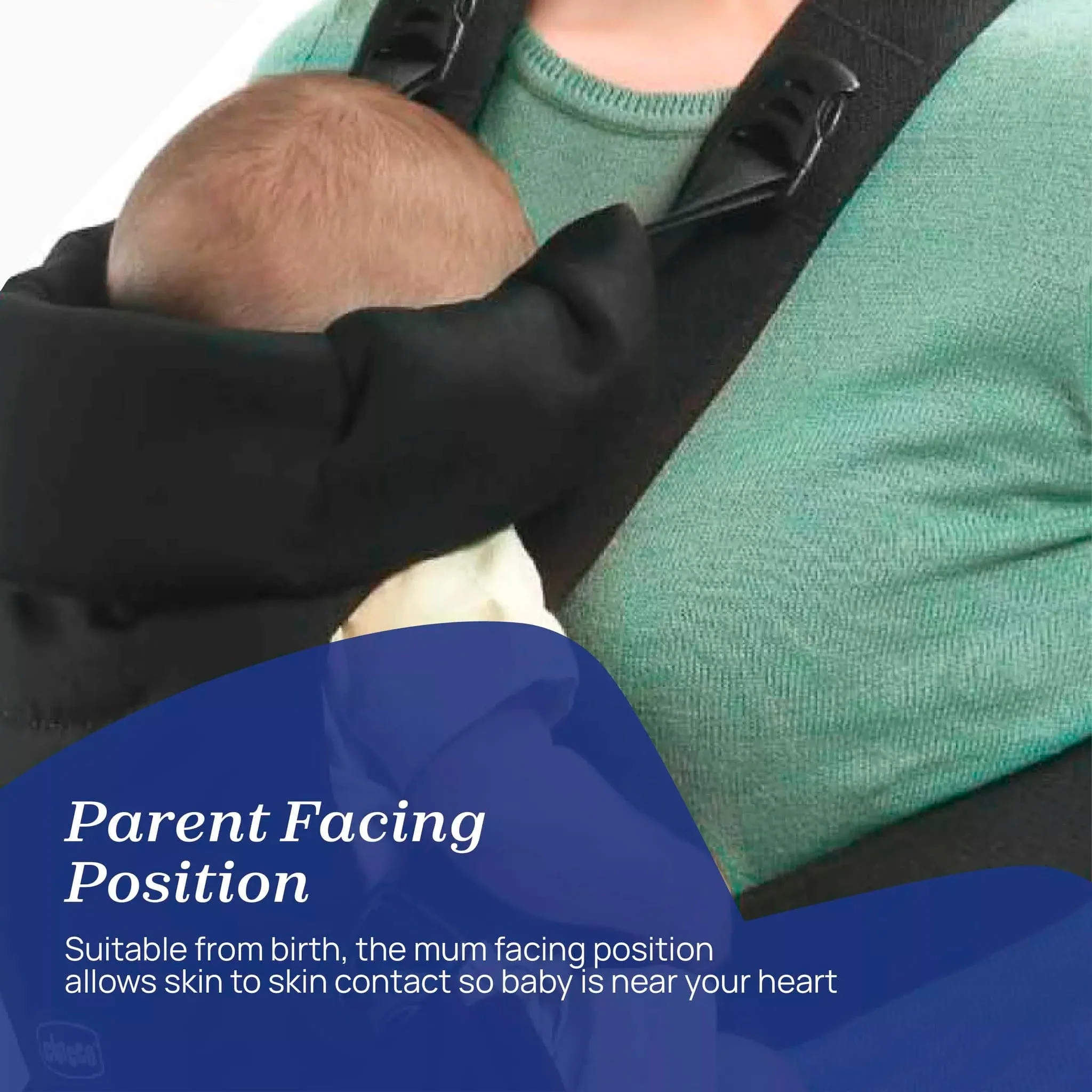 Chicco Easy Fit Baby Carrier - Black Night - Image 4