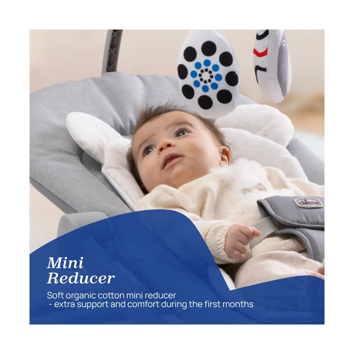 Chicco Mia Rocker (with vib/sounds) - Fossil - Image 3