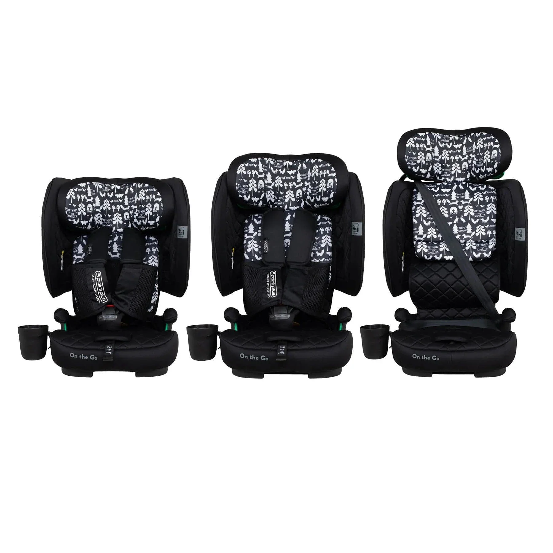 Cosatto On The Go i-Size Travel Car Seat - Silhouette - Image 10
