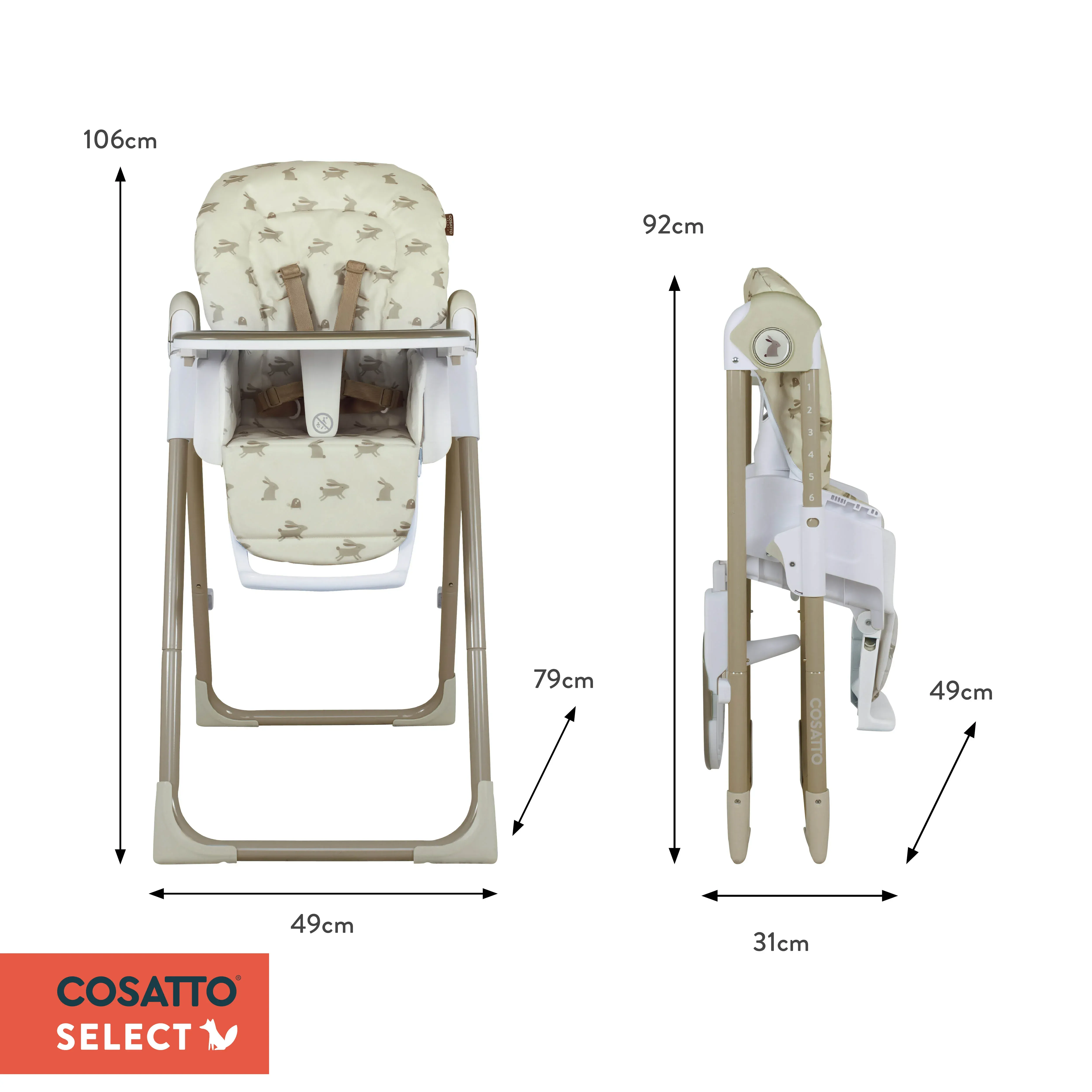 Cosatto Pip 0+ Highchair - Lollop - Image 12