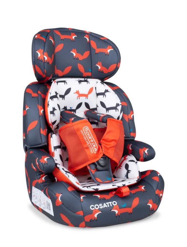 Cosatto Zoomi Group 123 Car Seat - Charcoal Mister Fox - Image 4