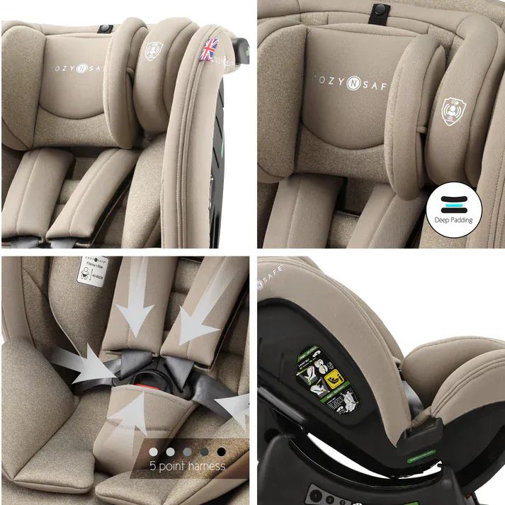 Cozy N Safe Fitzroy i-Size Car Seat - Ecru - Image 5