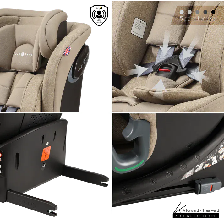 Cozy N Safe Vesta i-Size 360 Car Seat - Ecru - Image 2