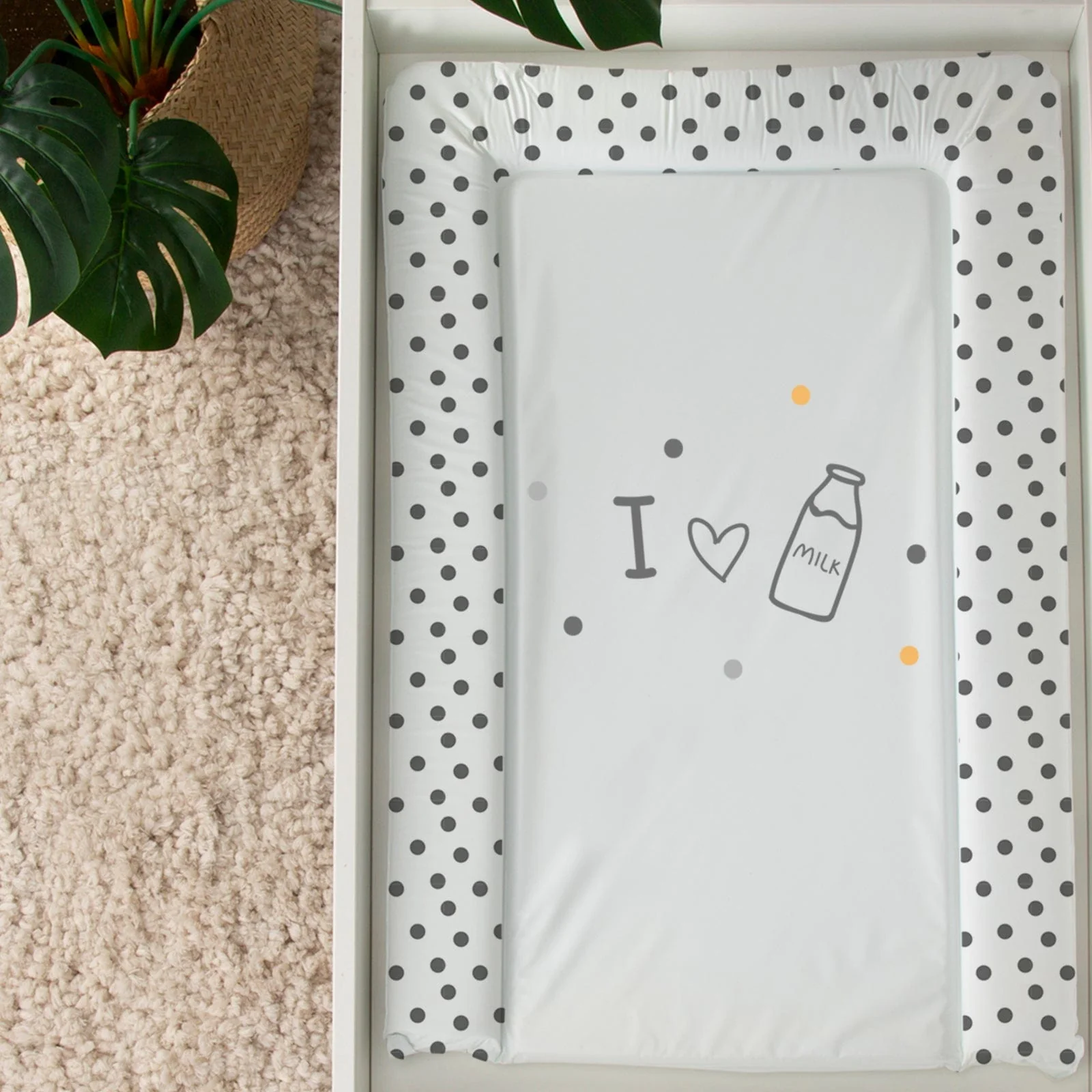 CuddleCo Changing Mat - I Love Milk - Image 3
