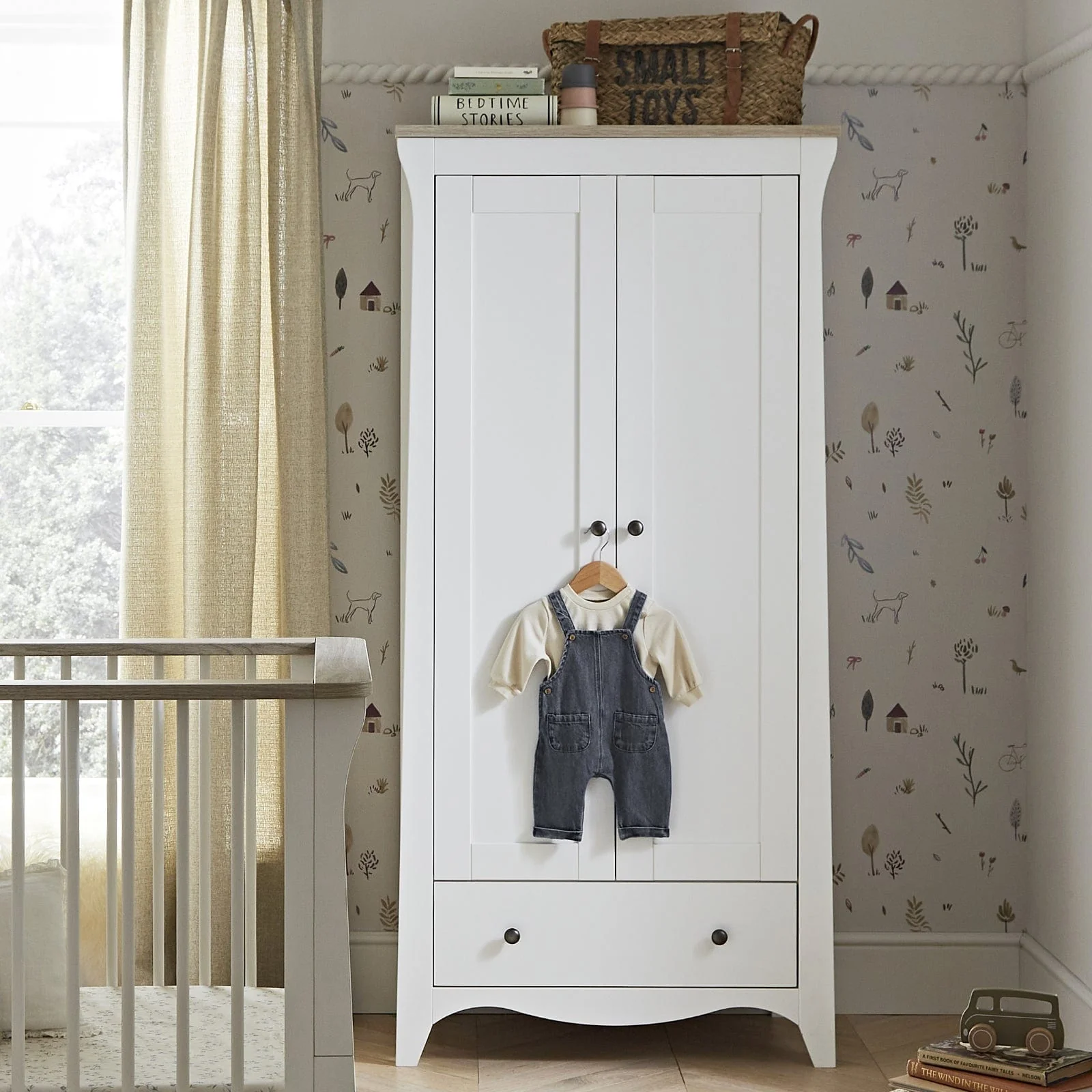 CuddleCo Clara 4pc Furniture Set - White & Ash - Image 7