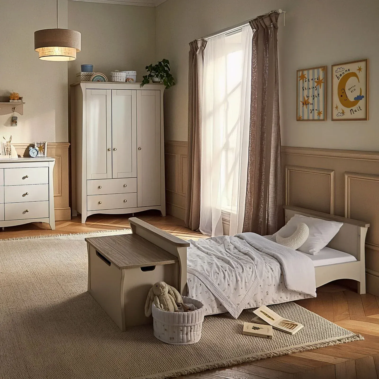 CuddleCo Clara 4pc Luxe Furniture Set - Cashmere & Ash - Image 2