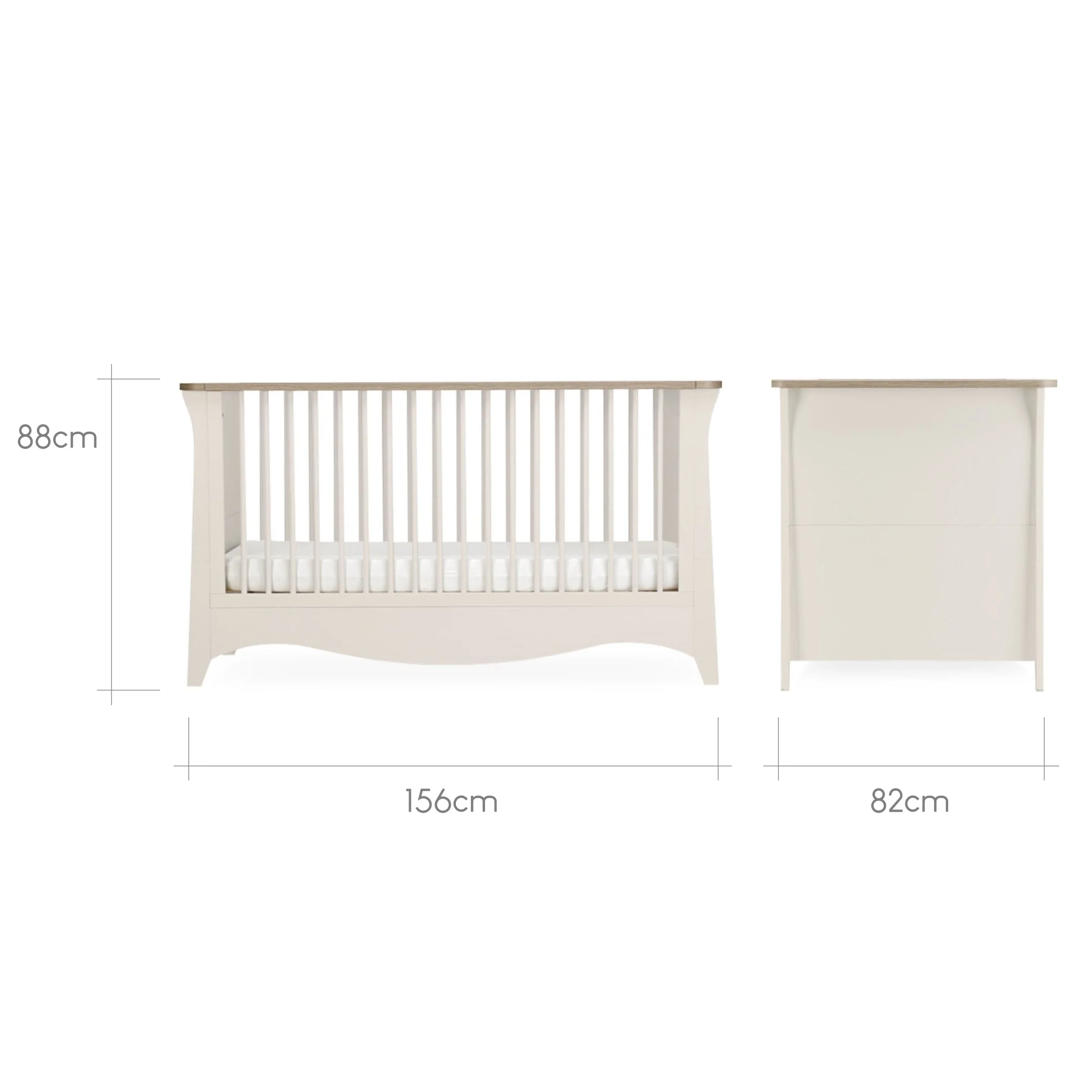 CuddleCo Clara Cot Bed - Cashmere - Image 5