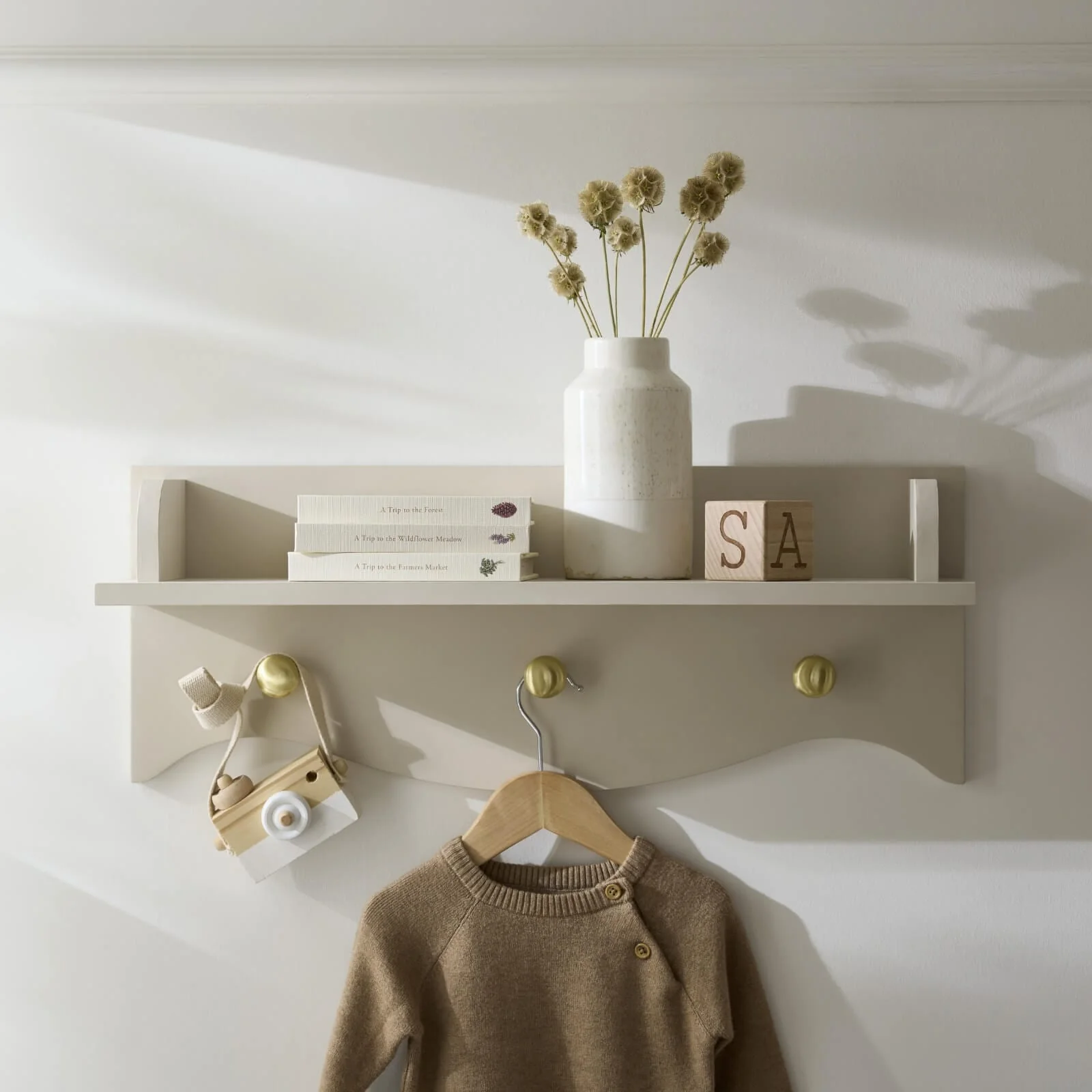 CuddleCo Clara Nursery Shelf - Cashmere - Image 2