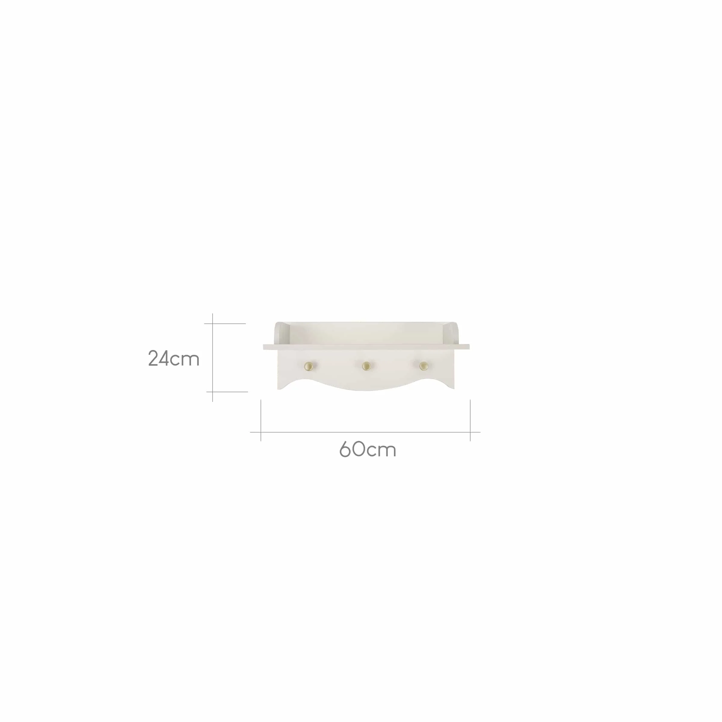 CuddleCo Clara Nursery Shelf - Cashmere - Image 3