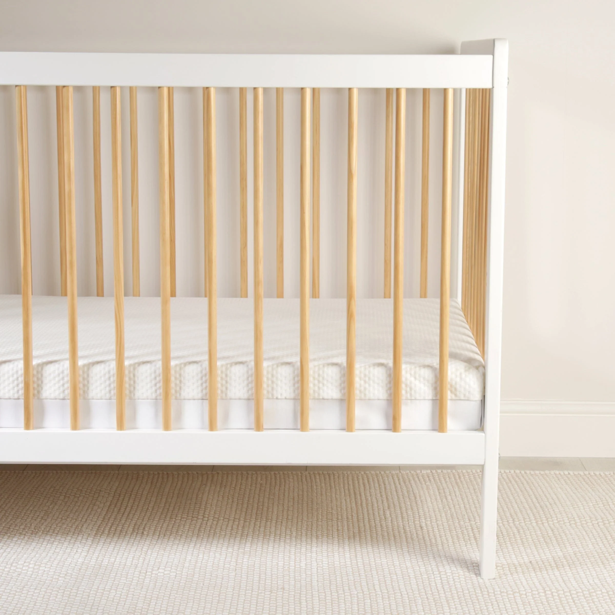 CuddleCo Harmony Hypo-Allergenic Bamboo Sprung Cot Mattress 120 x 60cm - Image 5