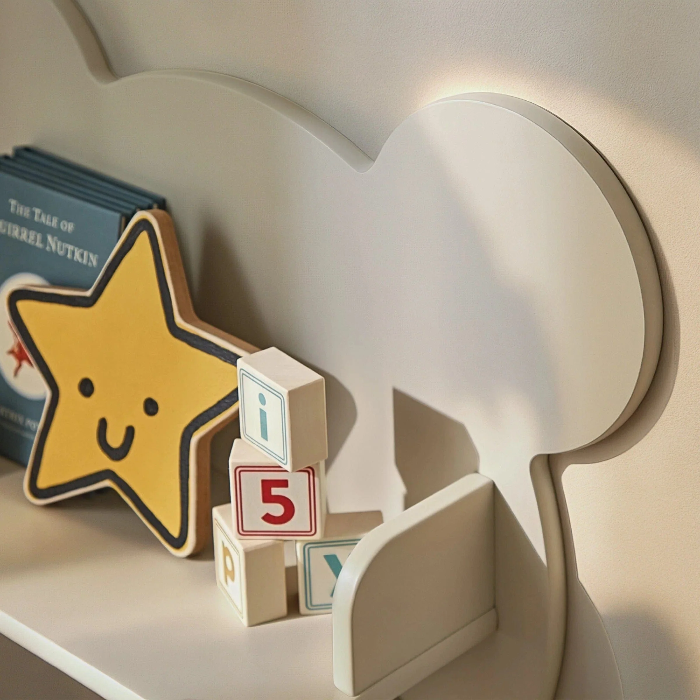 CuddleCo Play House Bear Shelf - Pebble - Image 4