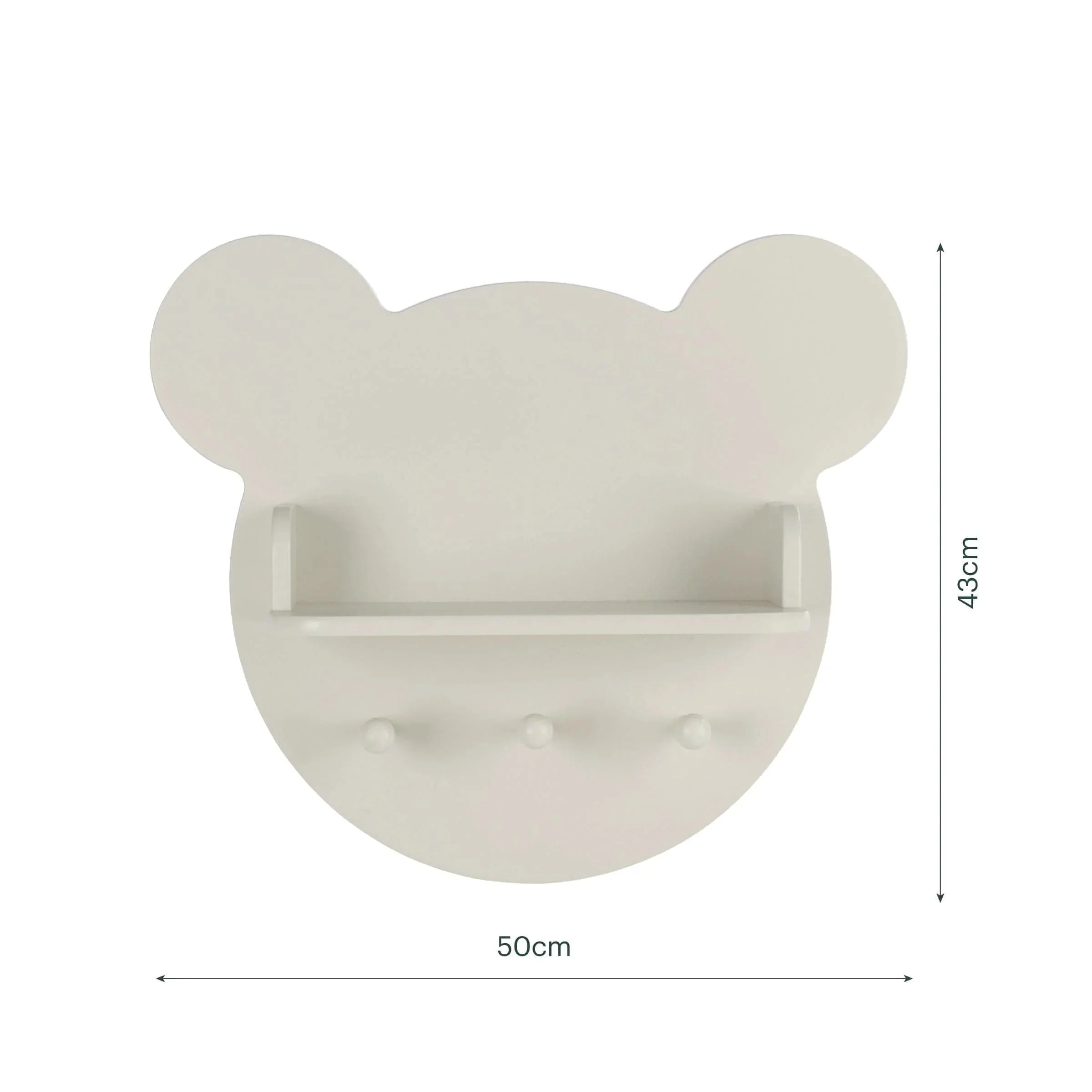 CuddleCo Play House Bear Shelf - Pebble - Image 5