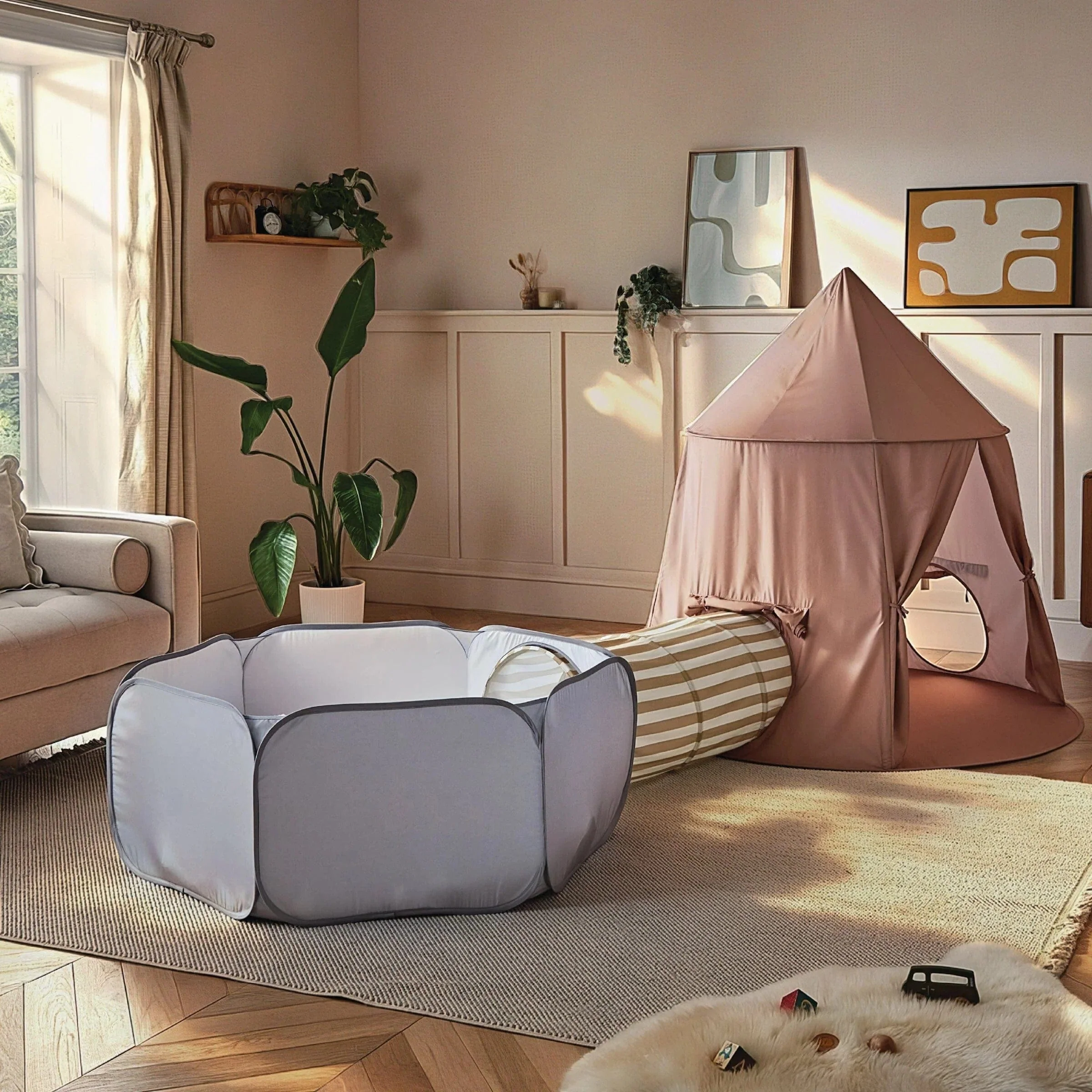 CuddleCo Pop-up Play 3 Piece Set (Tent, Tunnel & Ball Pit)