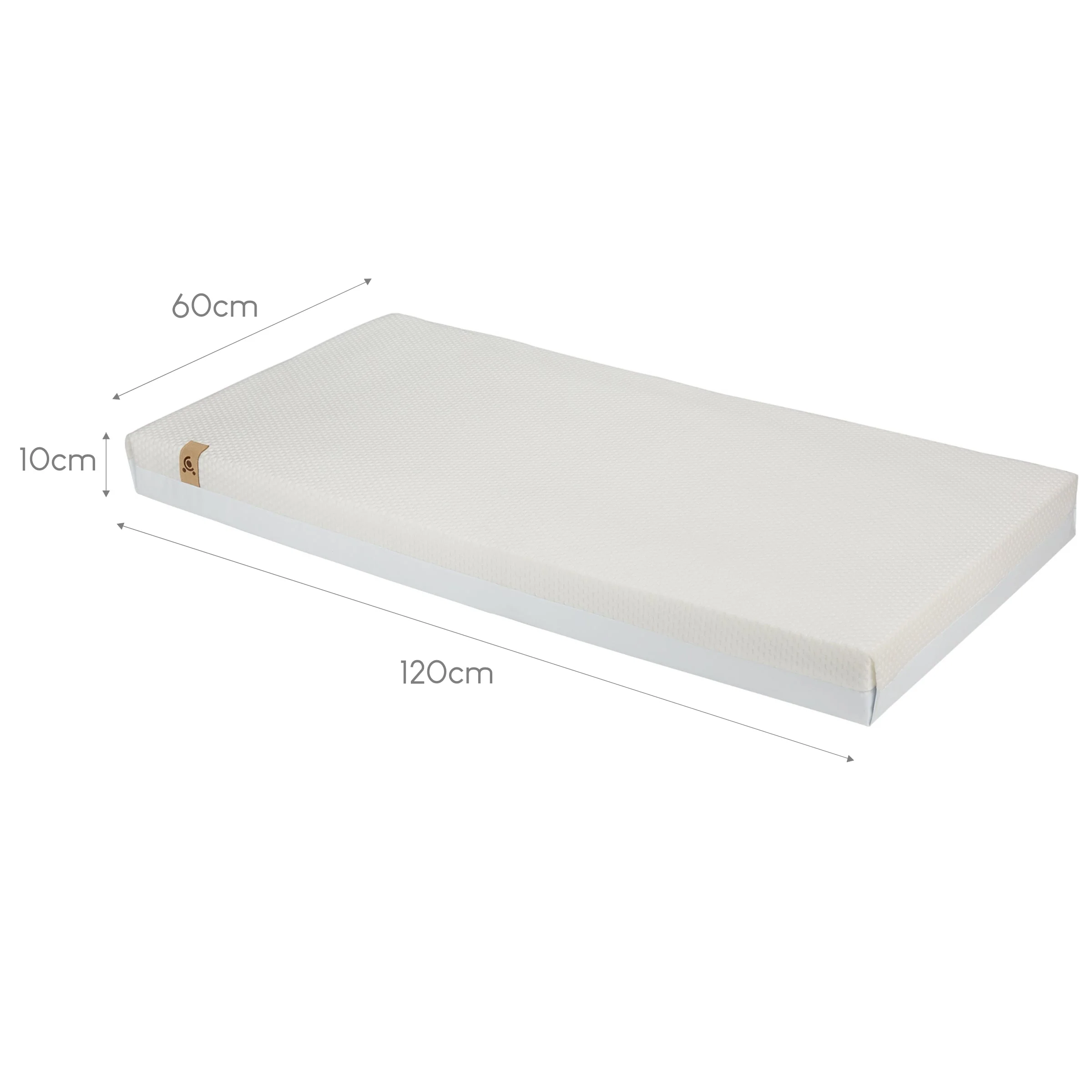 CuddleCo Signature Hypo-Allergenic Bamboo Pocket Sprung Cot Mattress 120 x 60cm - Image 3