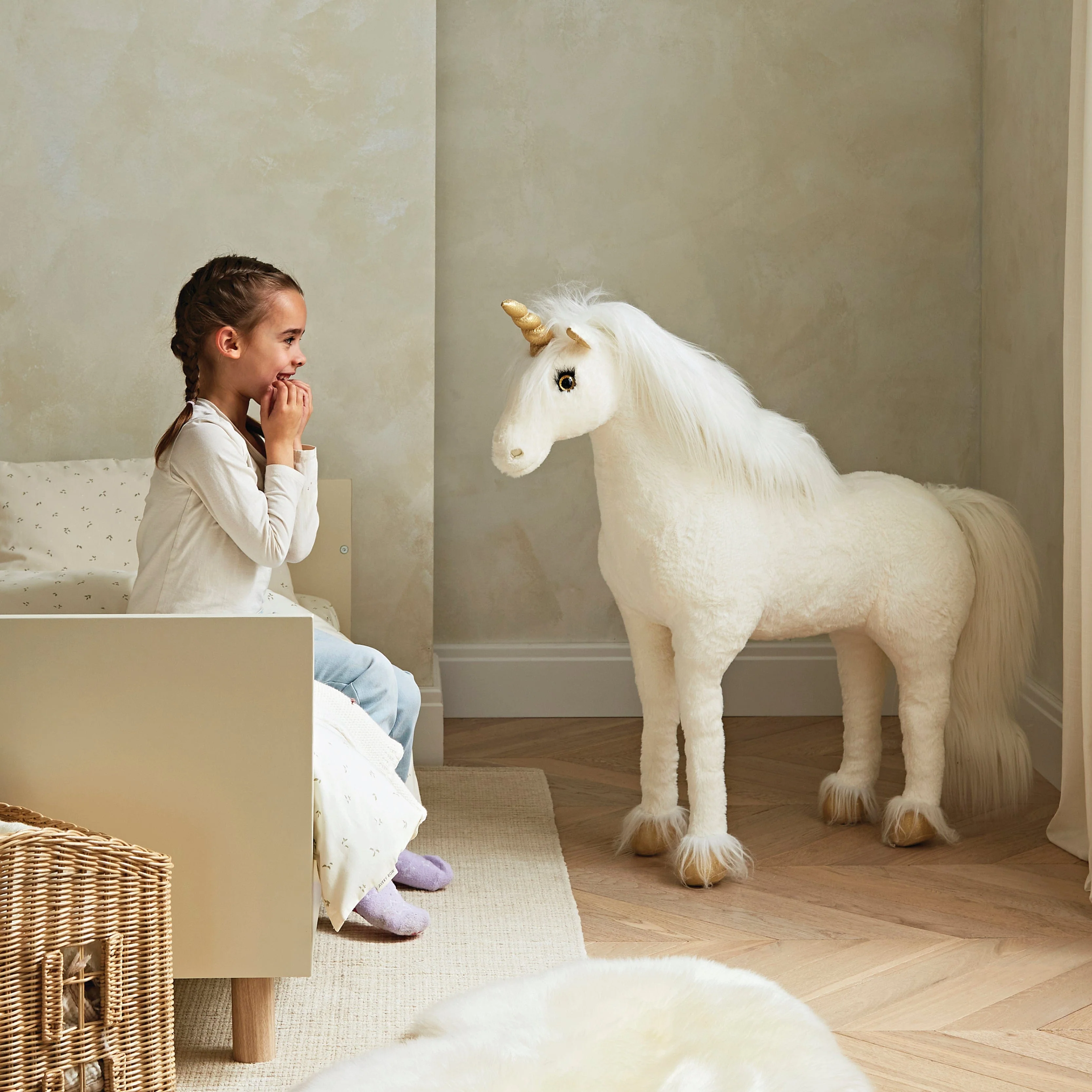 Cuddleco Standing Unicorn - Gold Dust - Image 4
