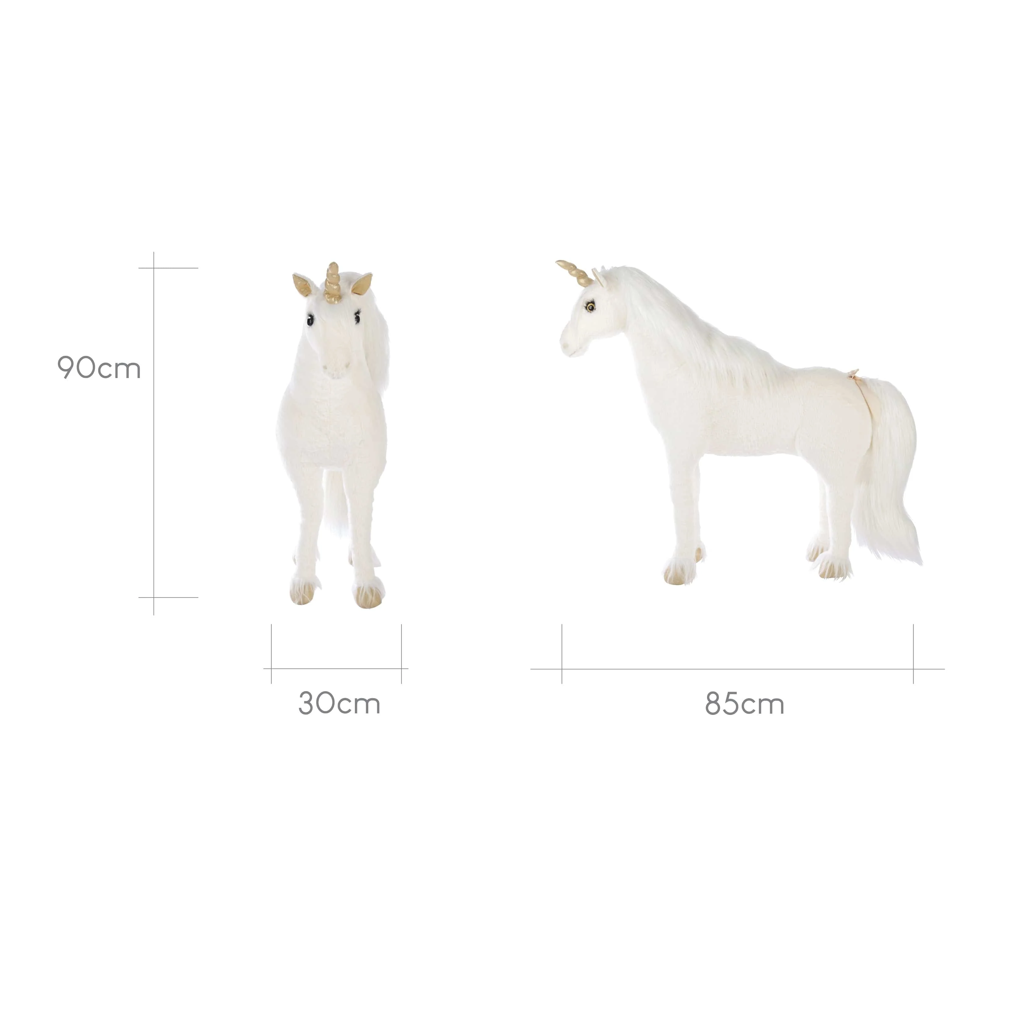 Cuddleco Standing Unicorn - Gold Dust - Image 5