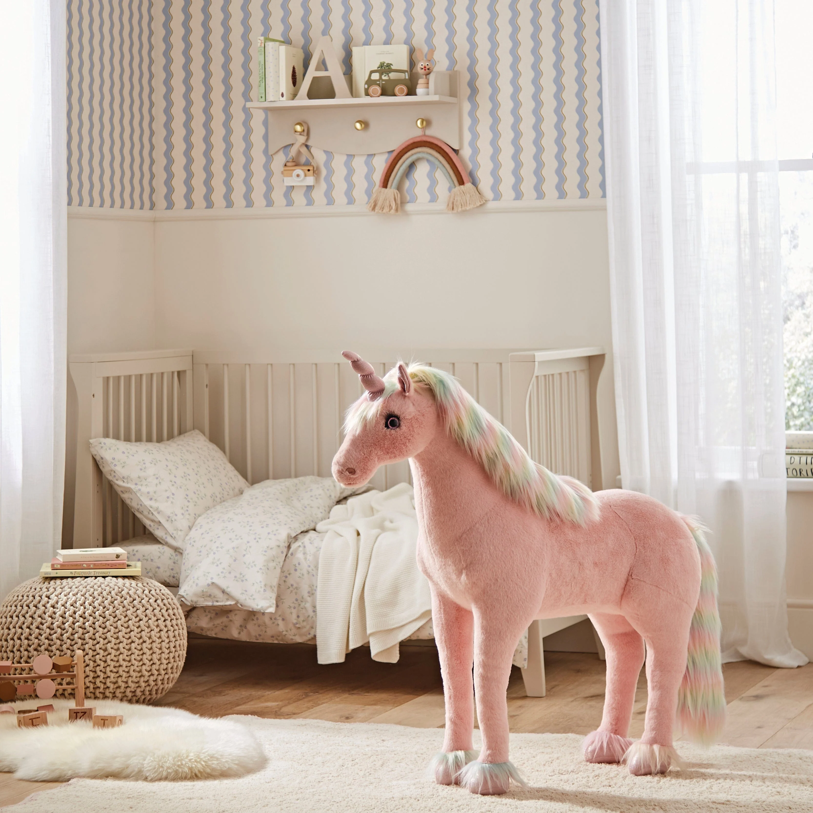 Cuddleco Standing Unicorn - Rainbow - Image 2