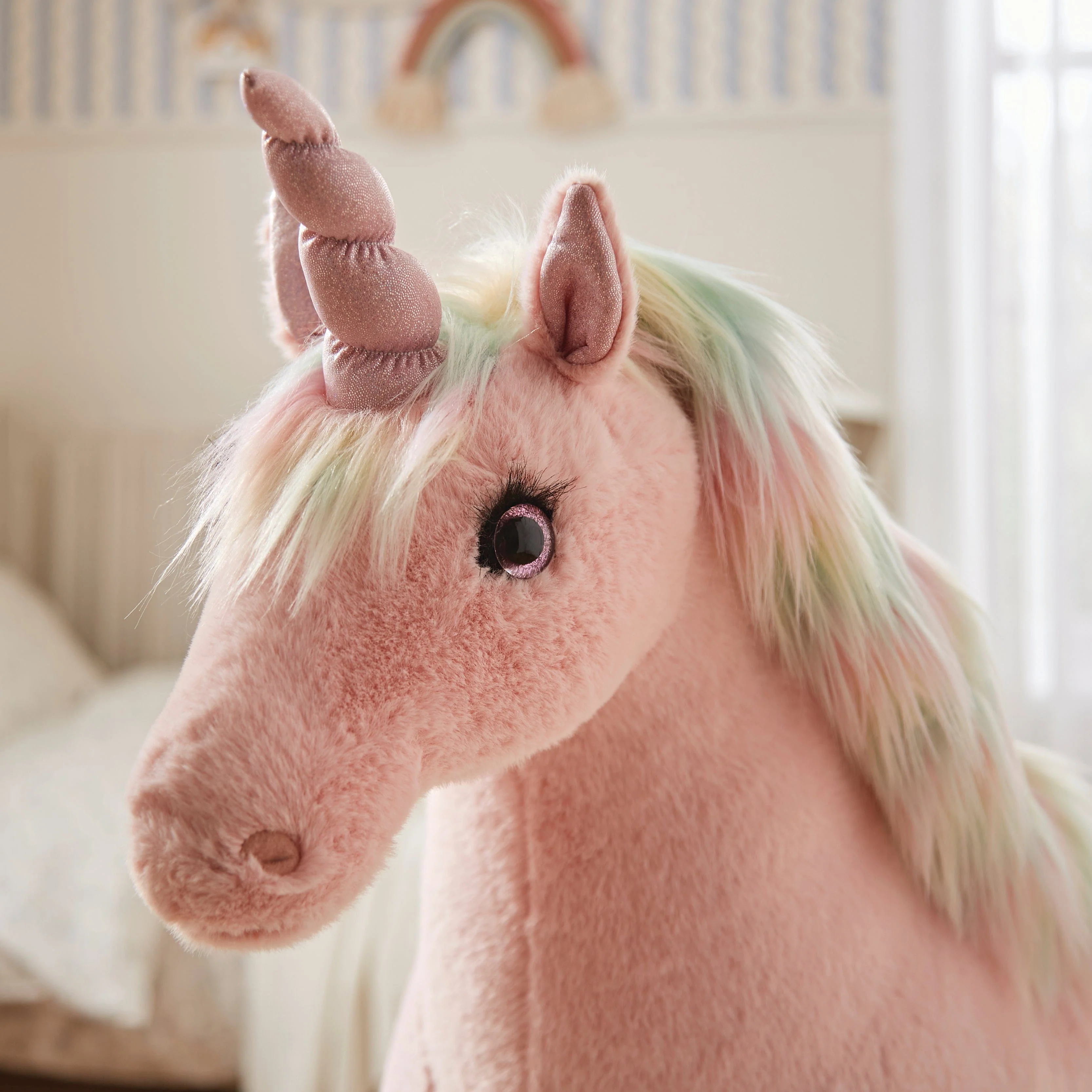 Cuddleco Standing Unicorn - Rainbow - Image 3