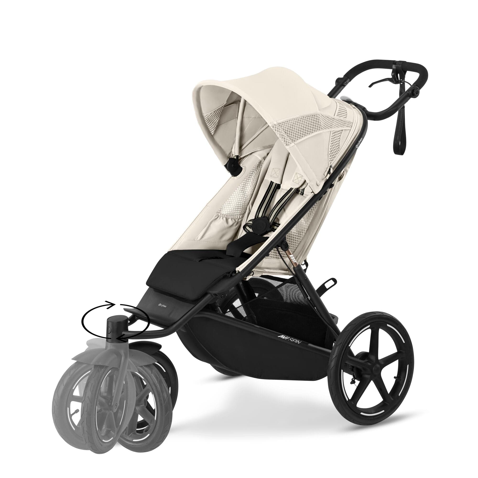 Cybex AVI Spin Essential Bundle - Seashell Beige - Image 7