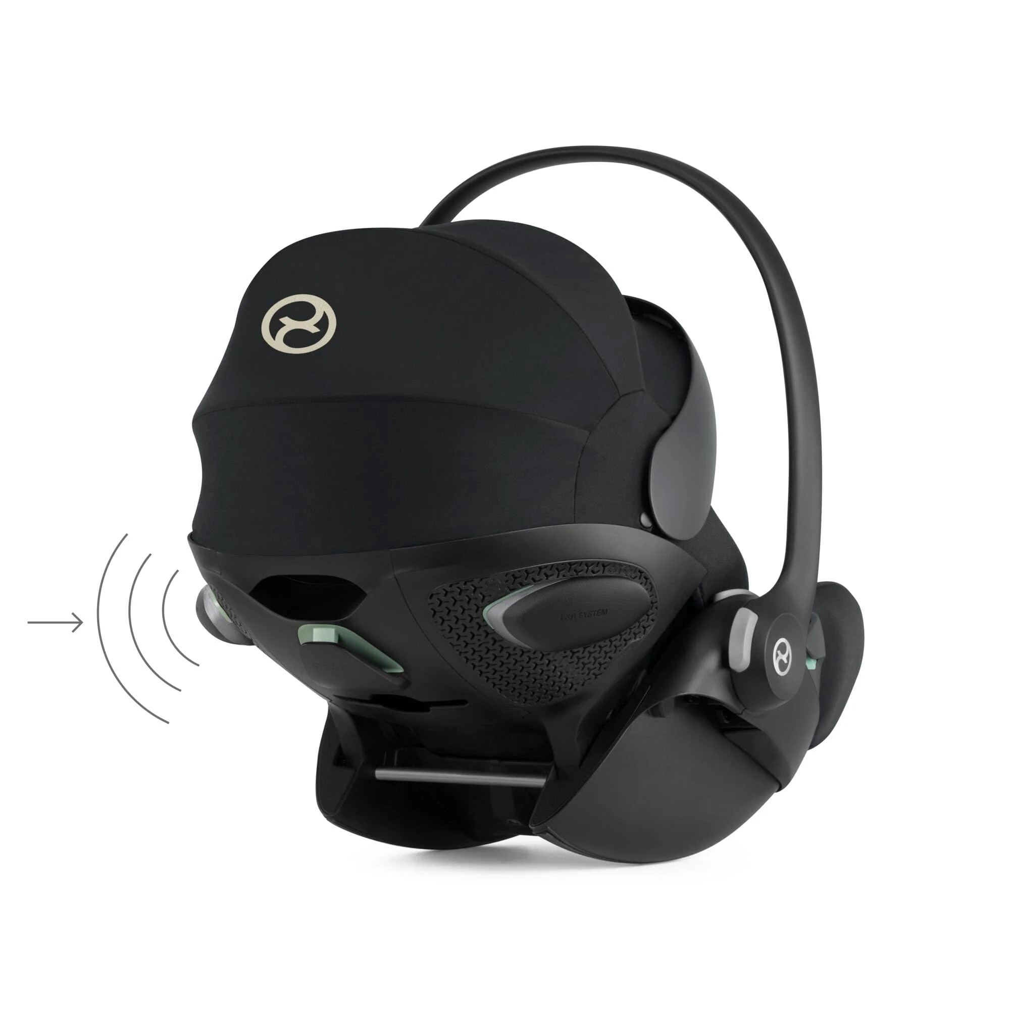 Cybex Cloud G i-Size Car Seat and Base - Moon Black - Image 9