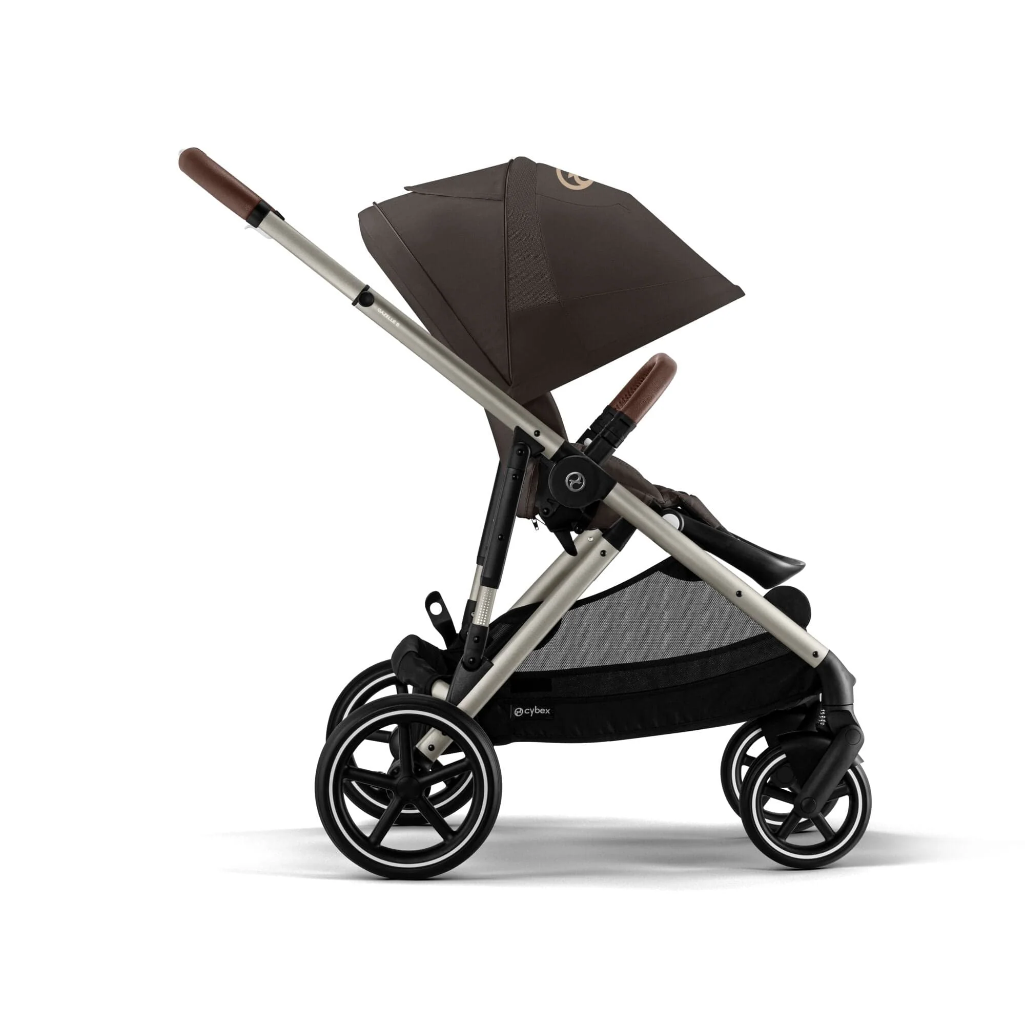 Cybex Gazelle S Tandem Pushchair - Taupe / Chocolate Brown - Image 6