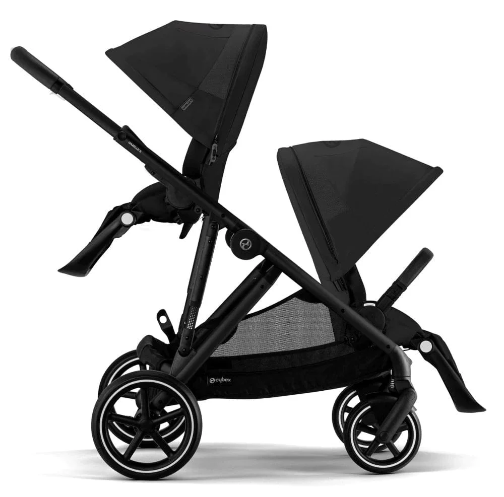 Cybex Gazelle S Tandem Pushchair - Black / Moon Black - Image 4