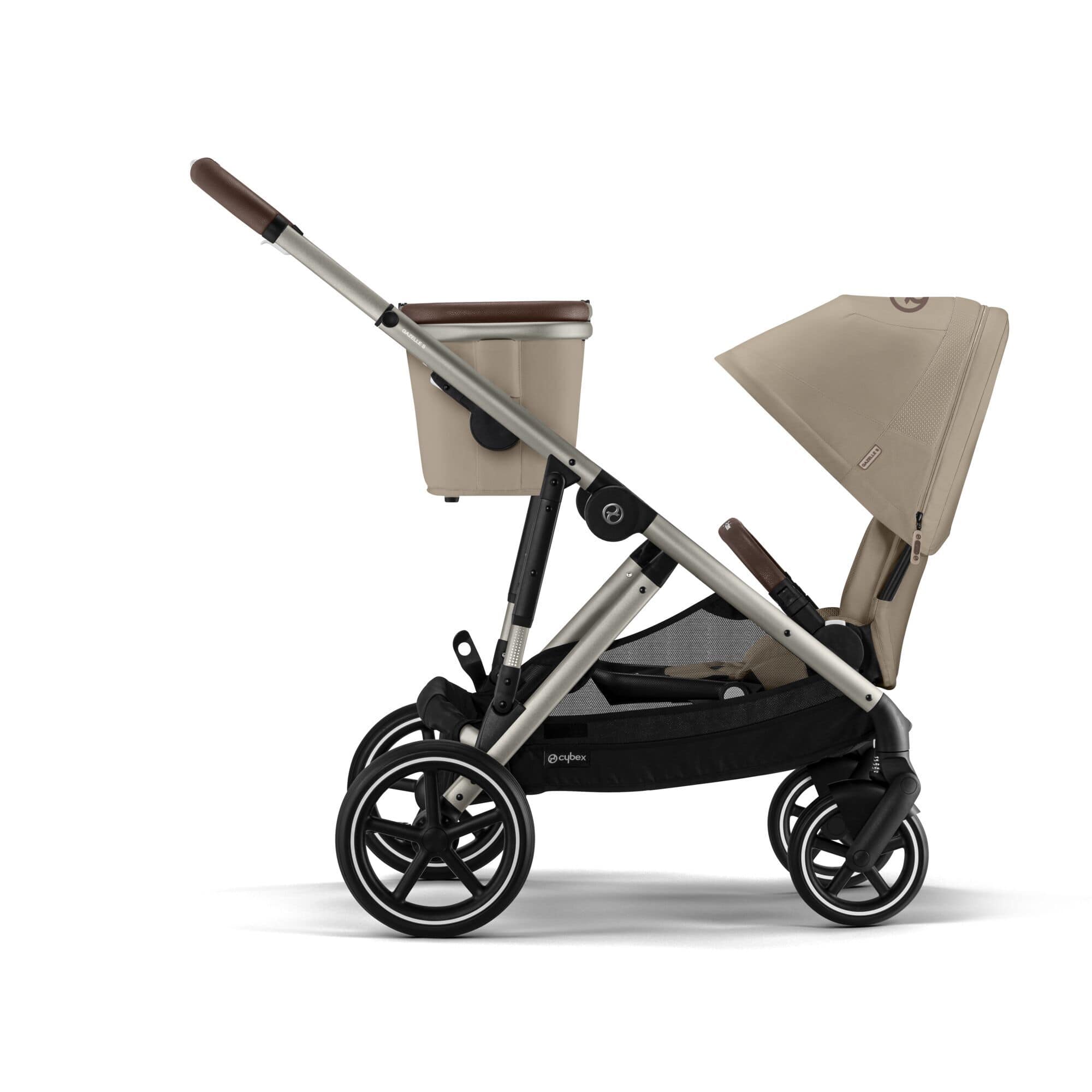 Cybex Gazelle S Twin (Cloud T) Travel System - Taupe / Almond Beige - Image 3