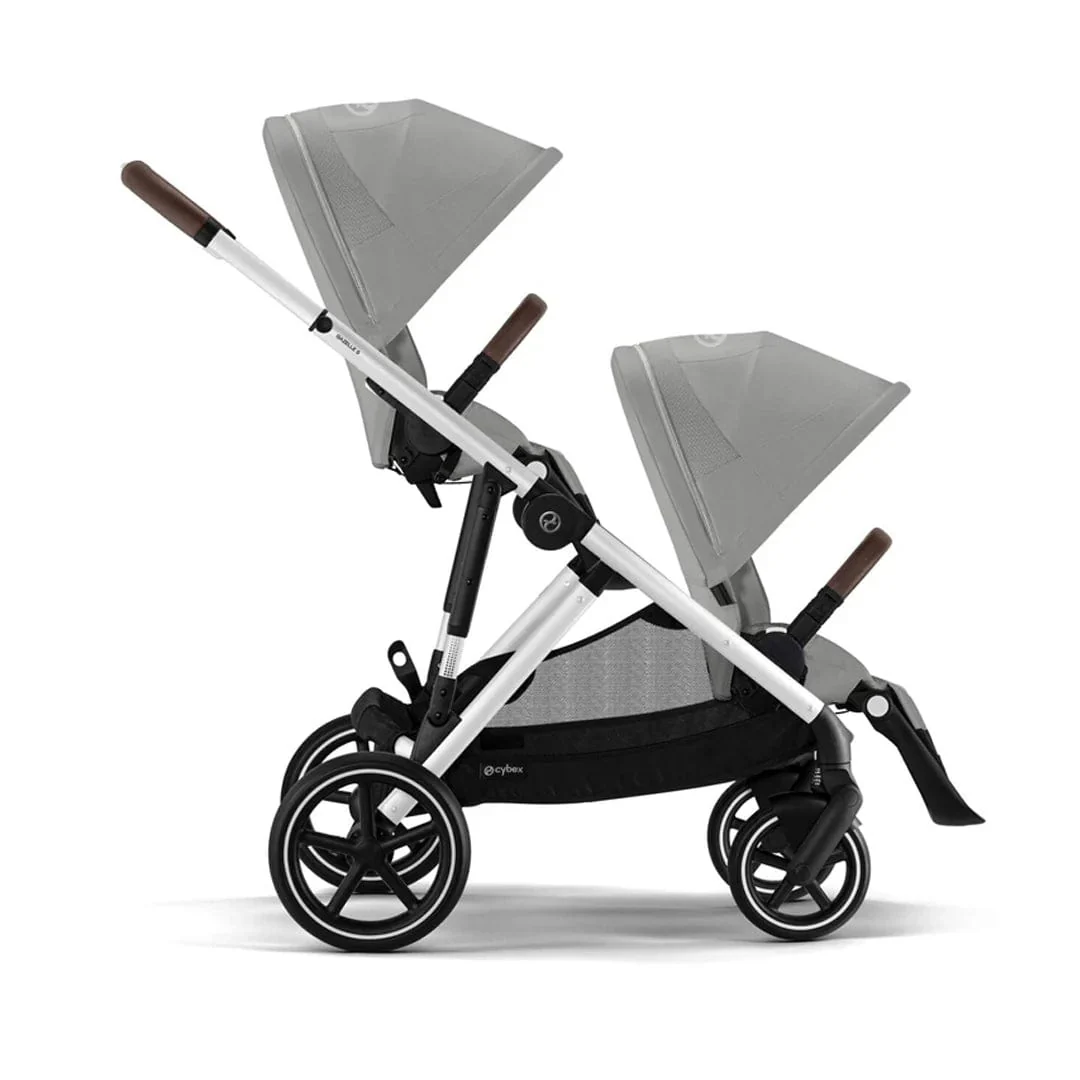 Cybex Gazelle S Twin Pushchair - Silver / Stone Grey - Image 2