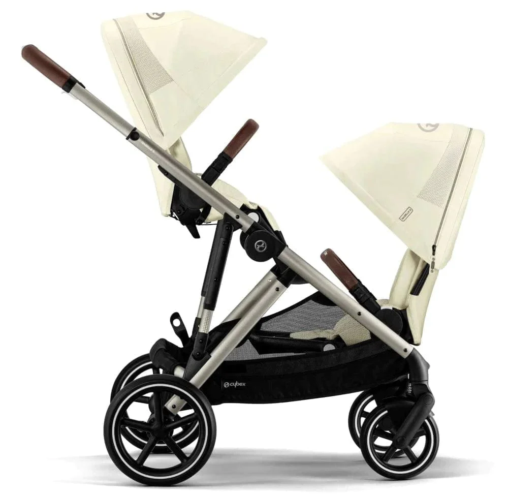 Cybex Gazelle S Twin Pushchair - Taupe / Seashell Beige - Image 5