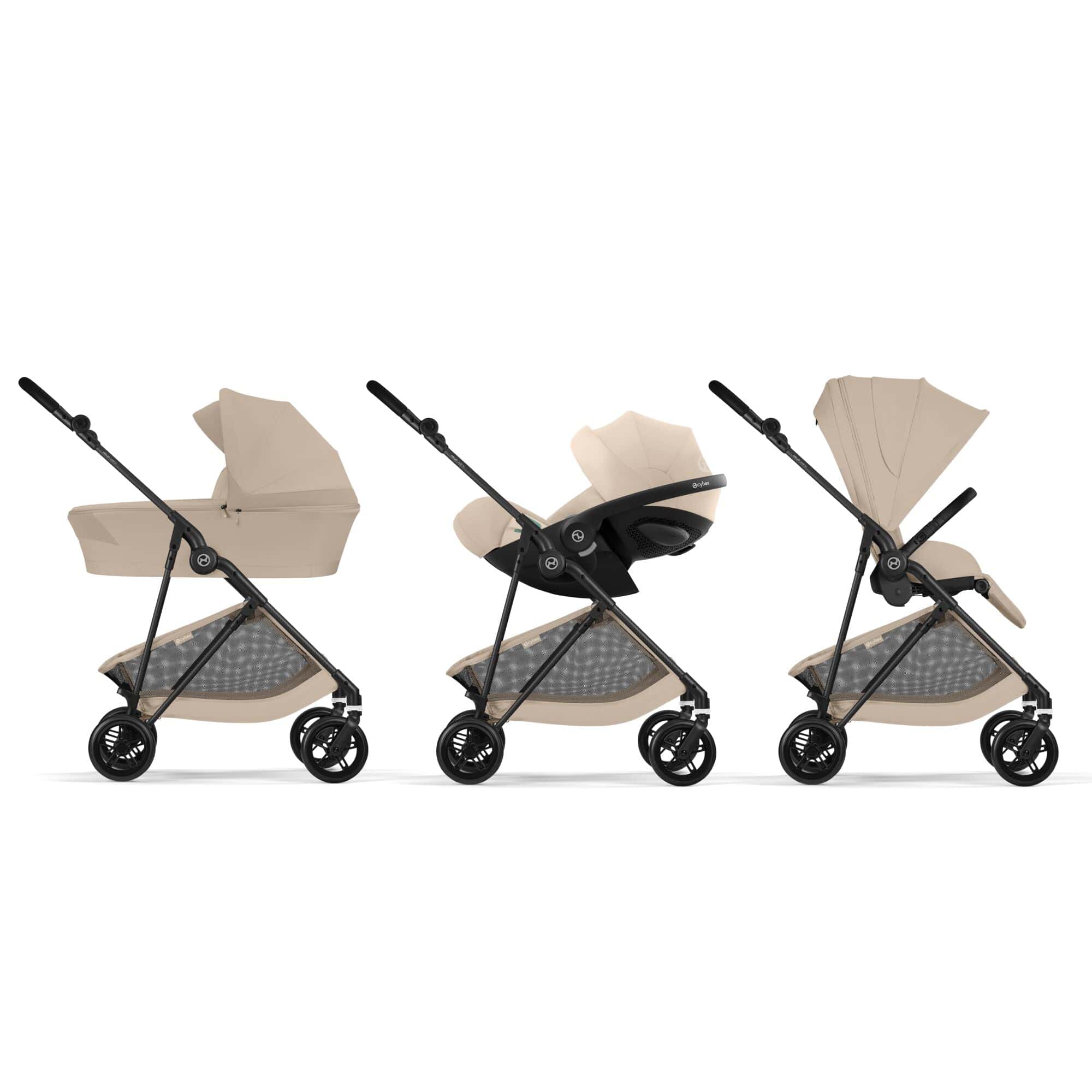 Cybex Melio Carbon Pushchair - Almond Beige (2026) - Image 2