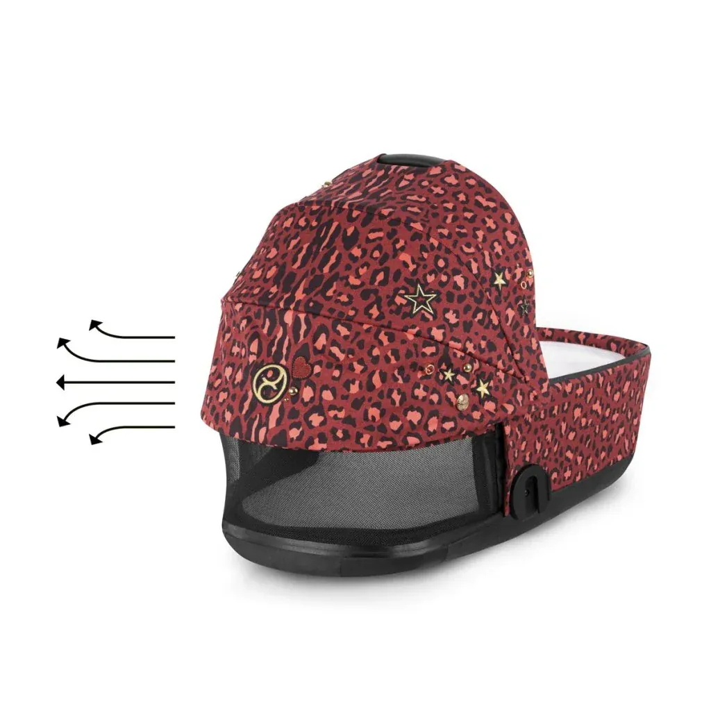 Cybex Mios Lux Carrycot - Rockstar Rosenrot Red - Image 4