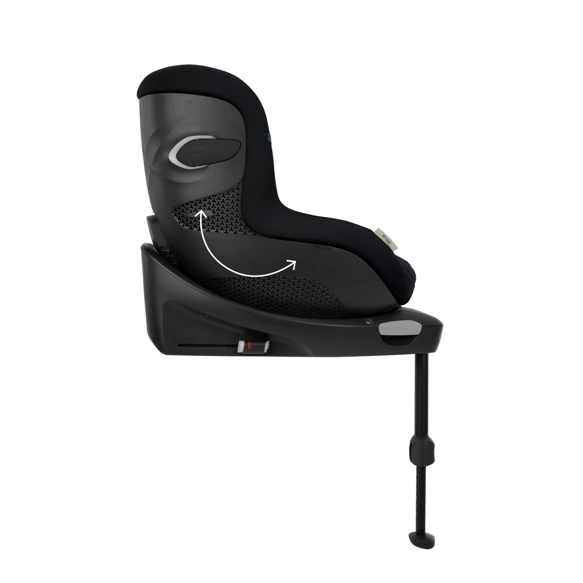 Cybex Sirona Gi i-Size PLUS 360° Rotating ISOFIX Toddler Car Seat - Moon Black - Image 9