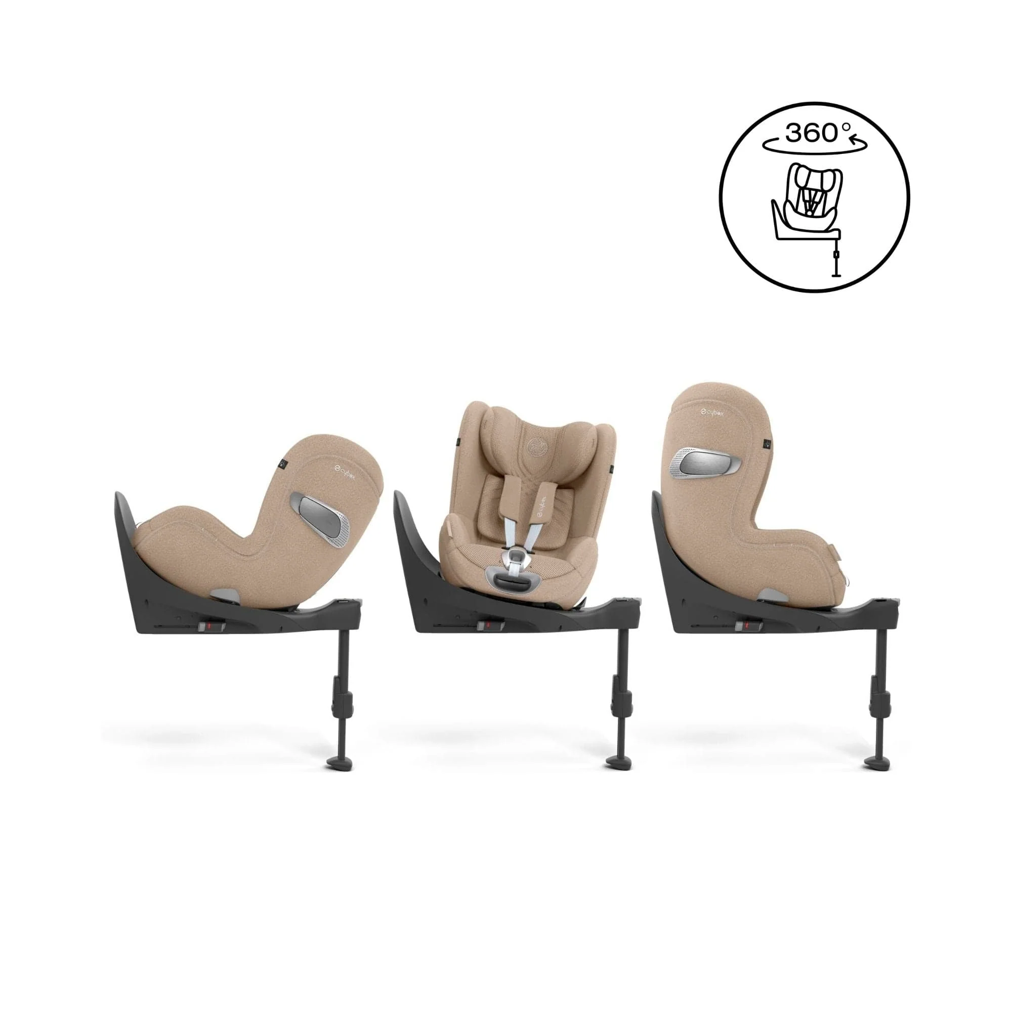 Cybex Sirona T i-Size PLUS Car Seat - Cozy Beige - Image 3