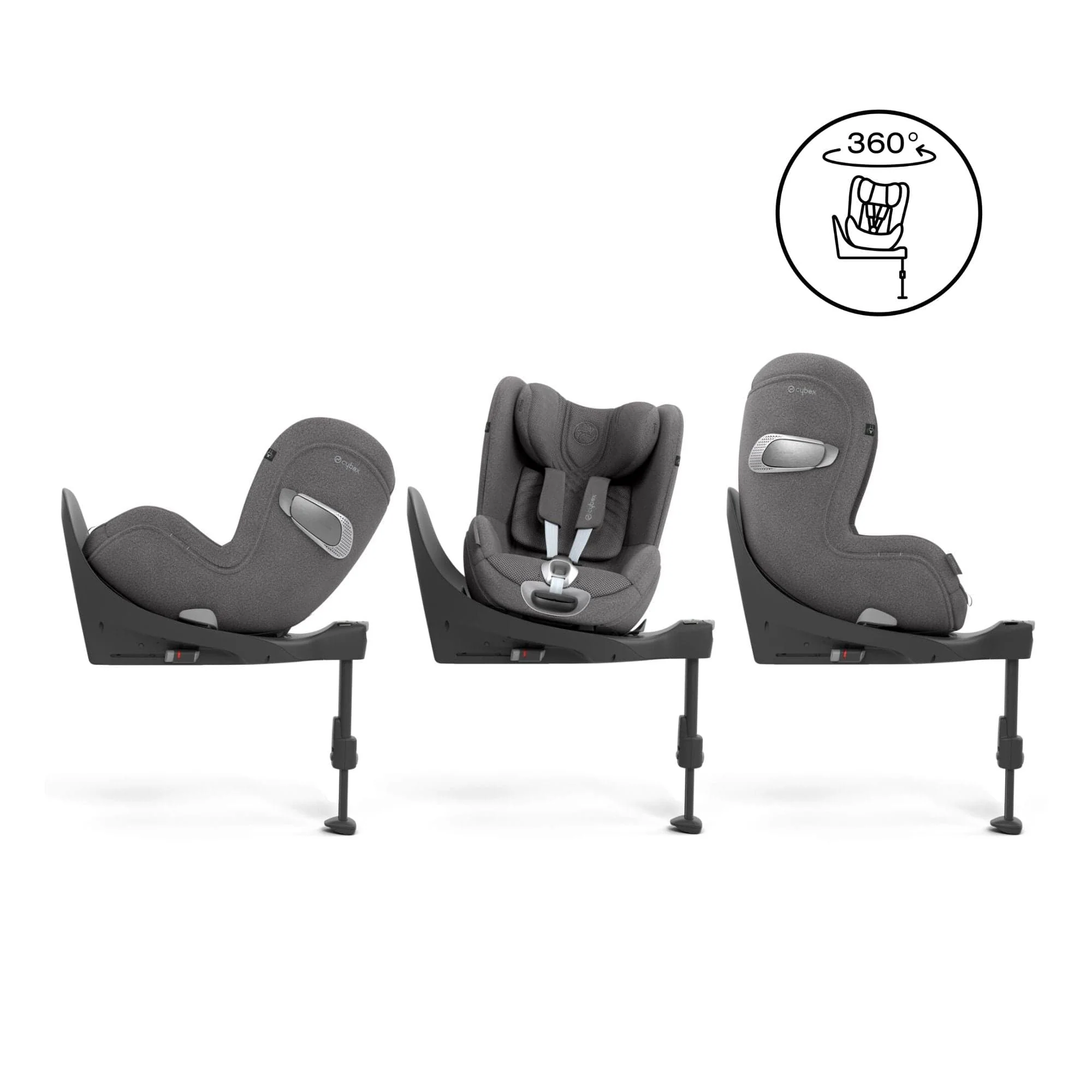 Cybex Sirona T i-Size PLUS Car Seat - Mirage Grey - Image 3
