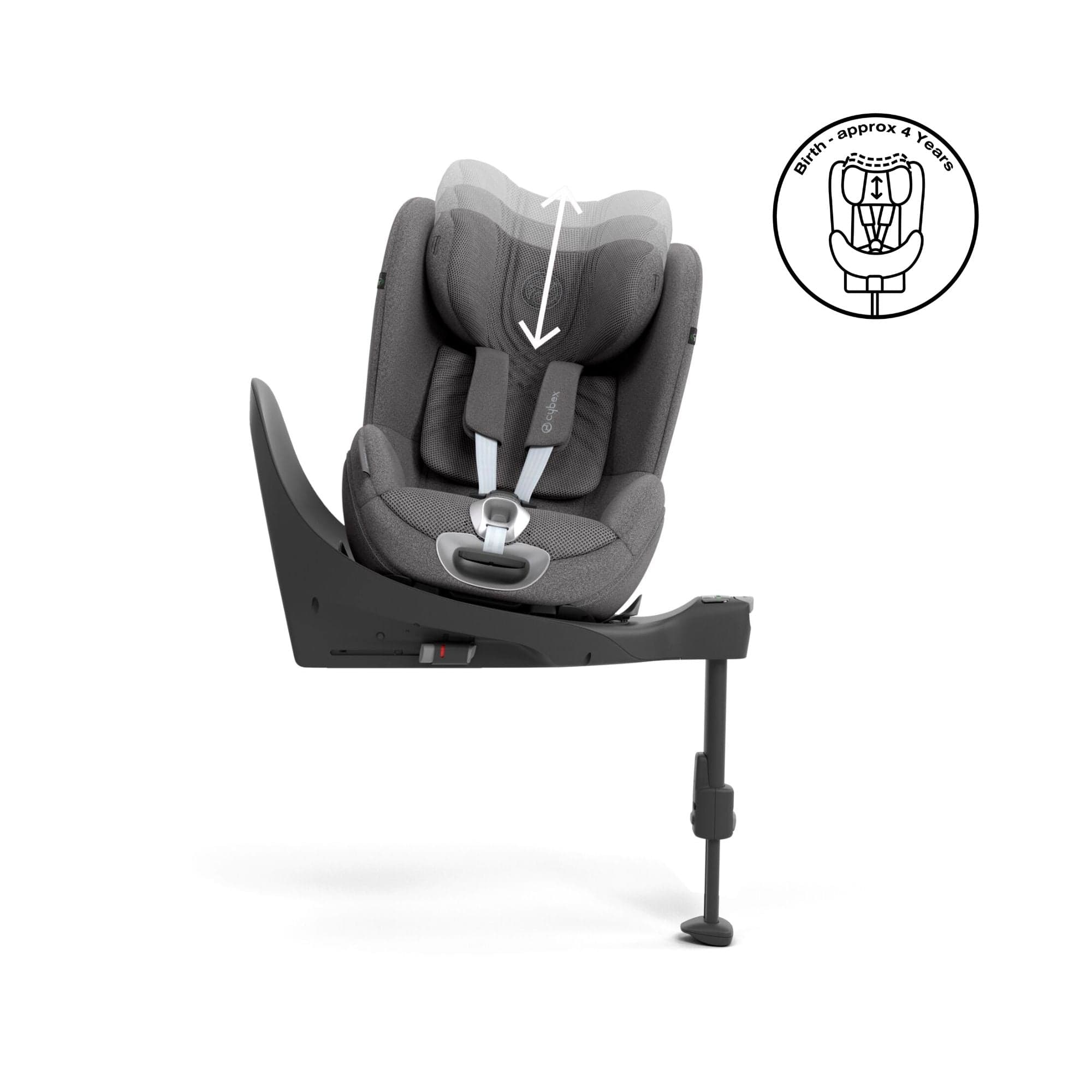 Cybex Sirona T i-Size PLUS Car Seat - Mirage Grey - Image 4