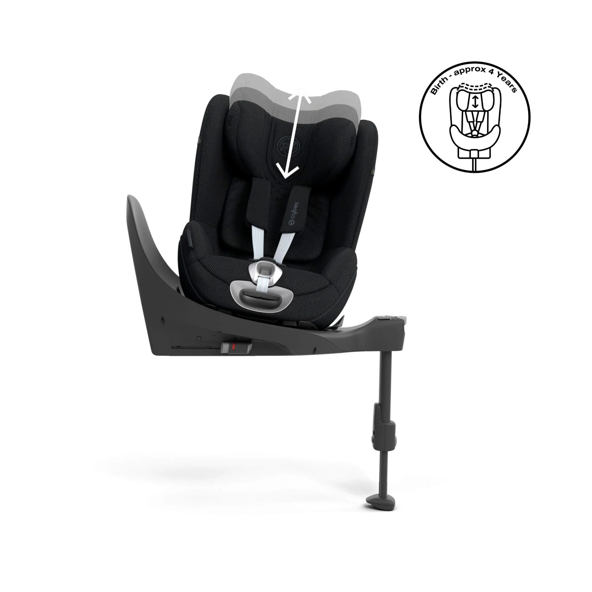 Cybex Sirona T i-Size PLUS Car Seat - Sepia Black - Image 4