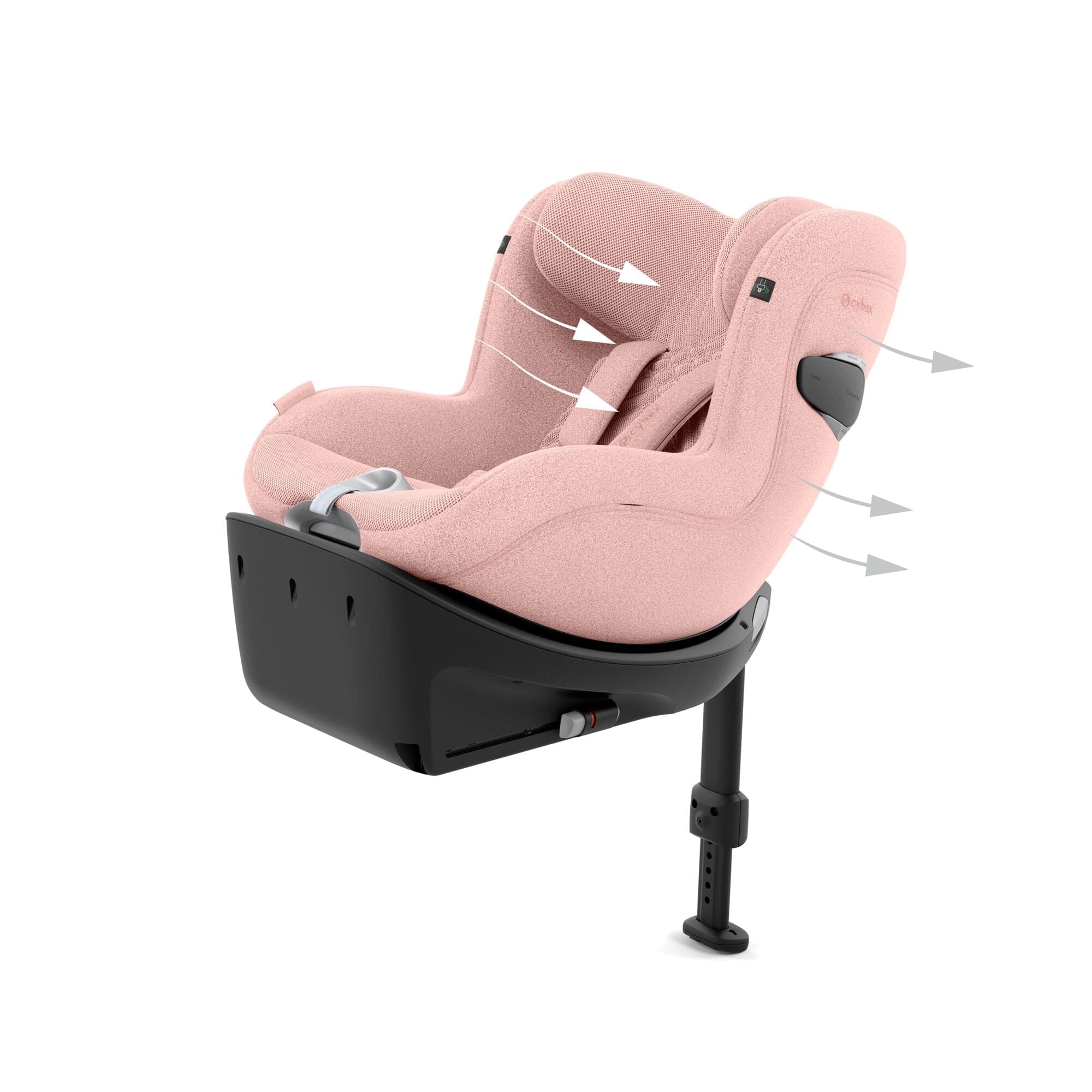 Cybex Sirona Ti i-Size Plus Car Seat - Peach Pink - Image 12