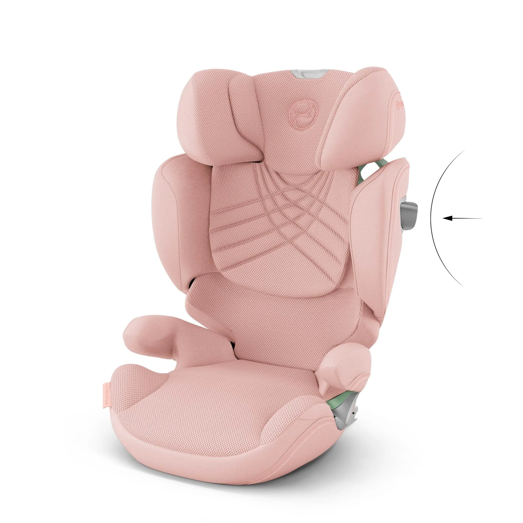 Cybex Solution T i-Fix Plus Car Seat - Peach Pink - Image 6