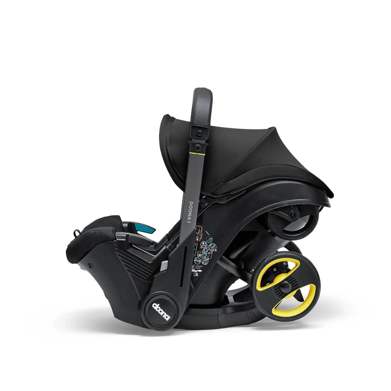 Doona i Infant Car Seat & ISOFIX Base - Nitro Black - Image 7