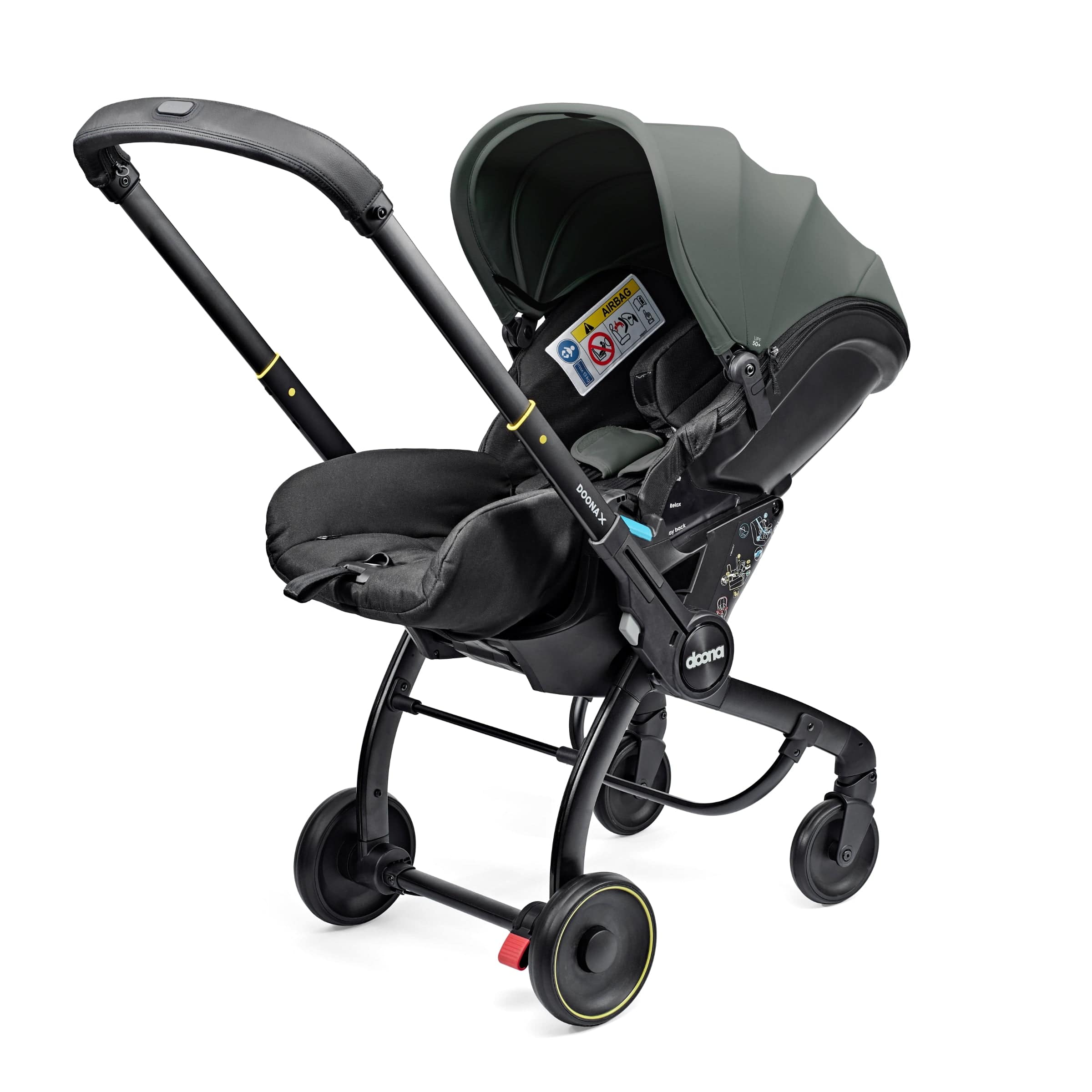 Doona X Infant Car Seat & Stroller with Base - Slate Green - Image 6