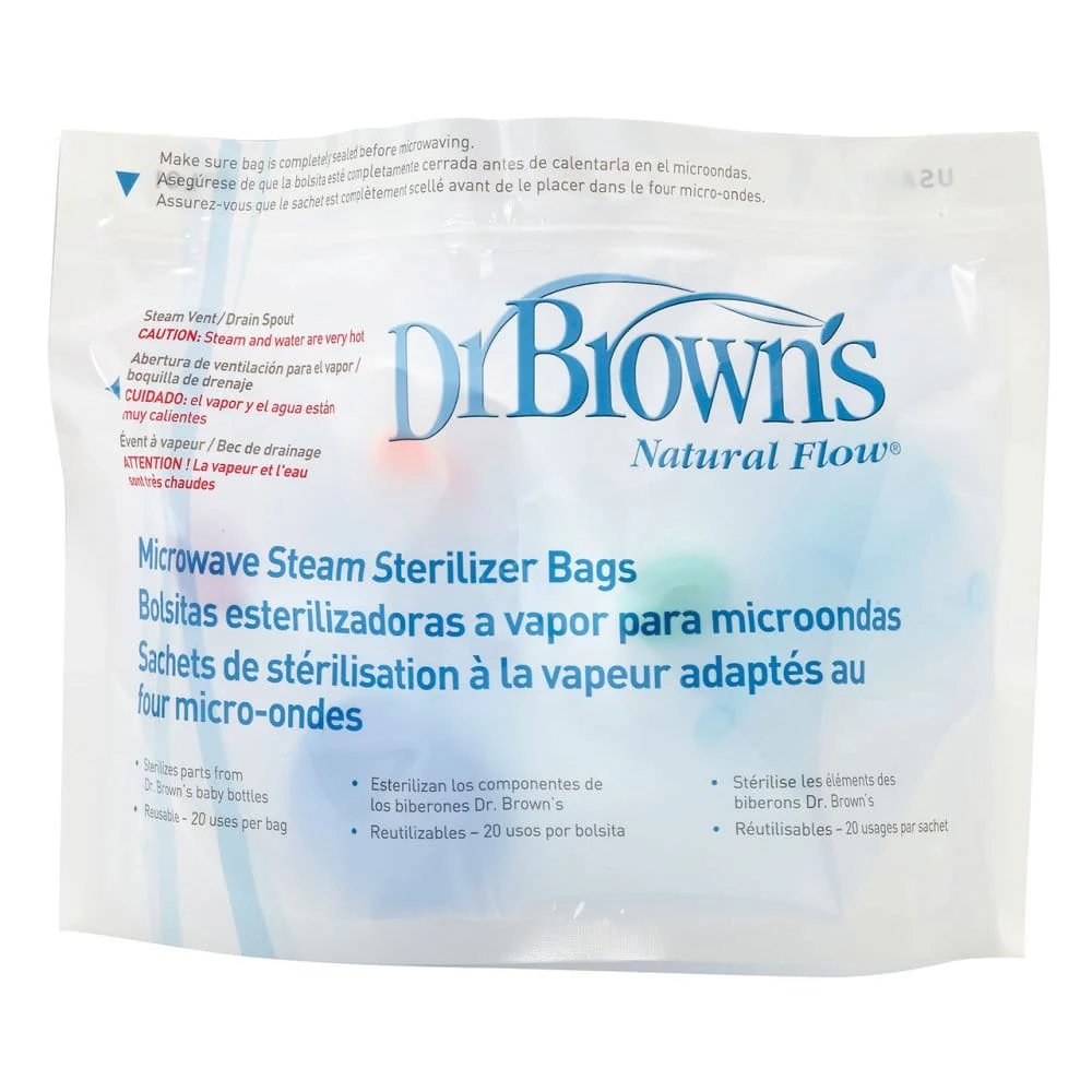 Dr Brown's Microwave Steam Steriliser Bags (Pack of 5) - Image 2