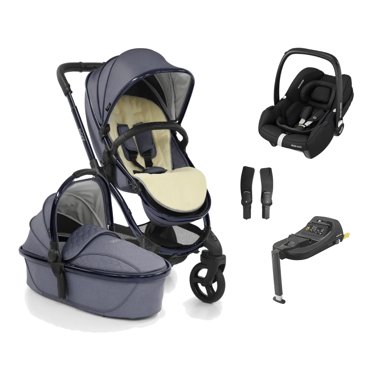 Egg 2 (CabrioFix i-Size) Travel System - Chambray