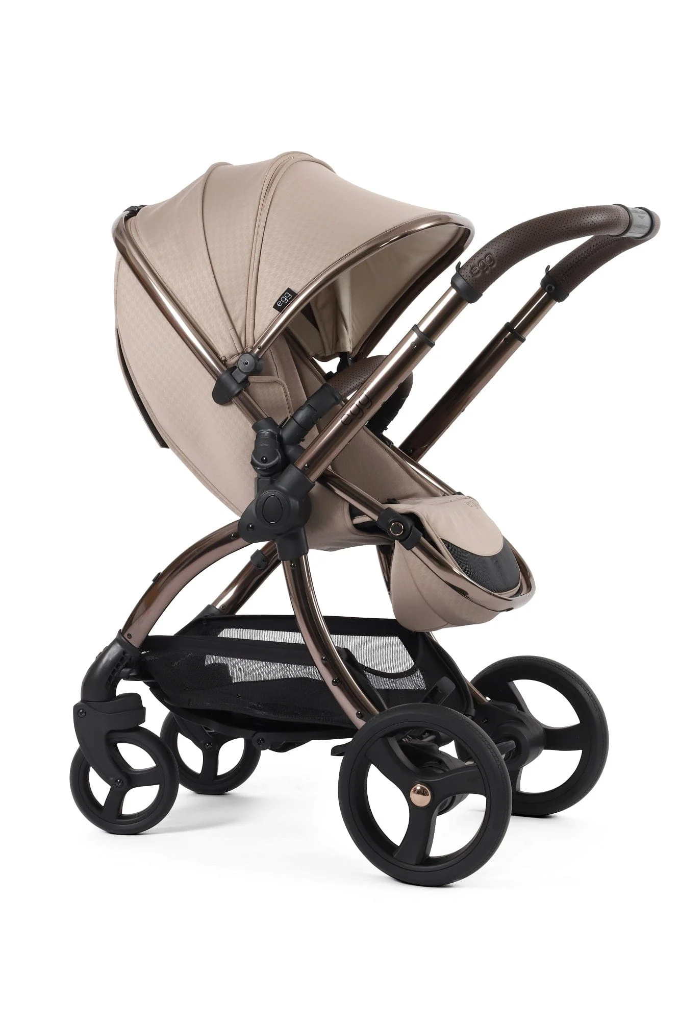 Egg 3 Luxury Cloud T i-Size Travel System - Houndstooth Almond - Image 23