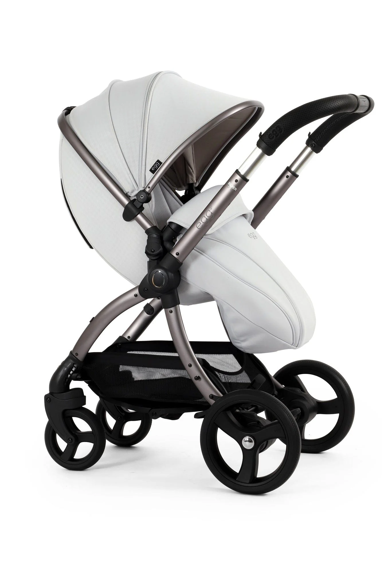 Egg 3 Luxury Cloud T i-Size Travel System - Houndstooth Silver - Image 43