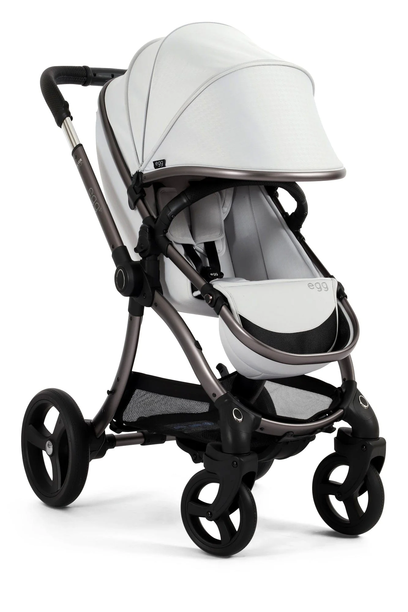 Egg 3 Luxury Cloud T i-Size Travel System - Houndstooth Silver - Image 69