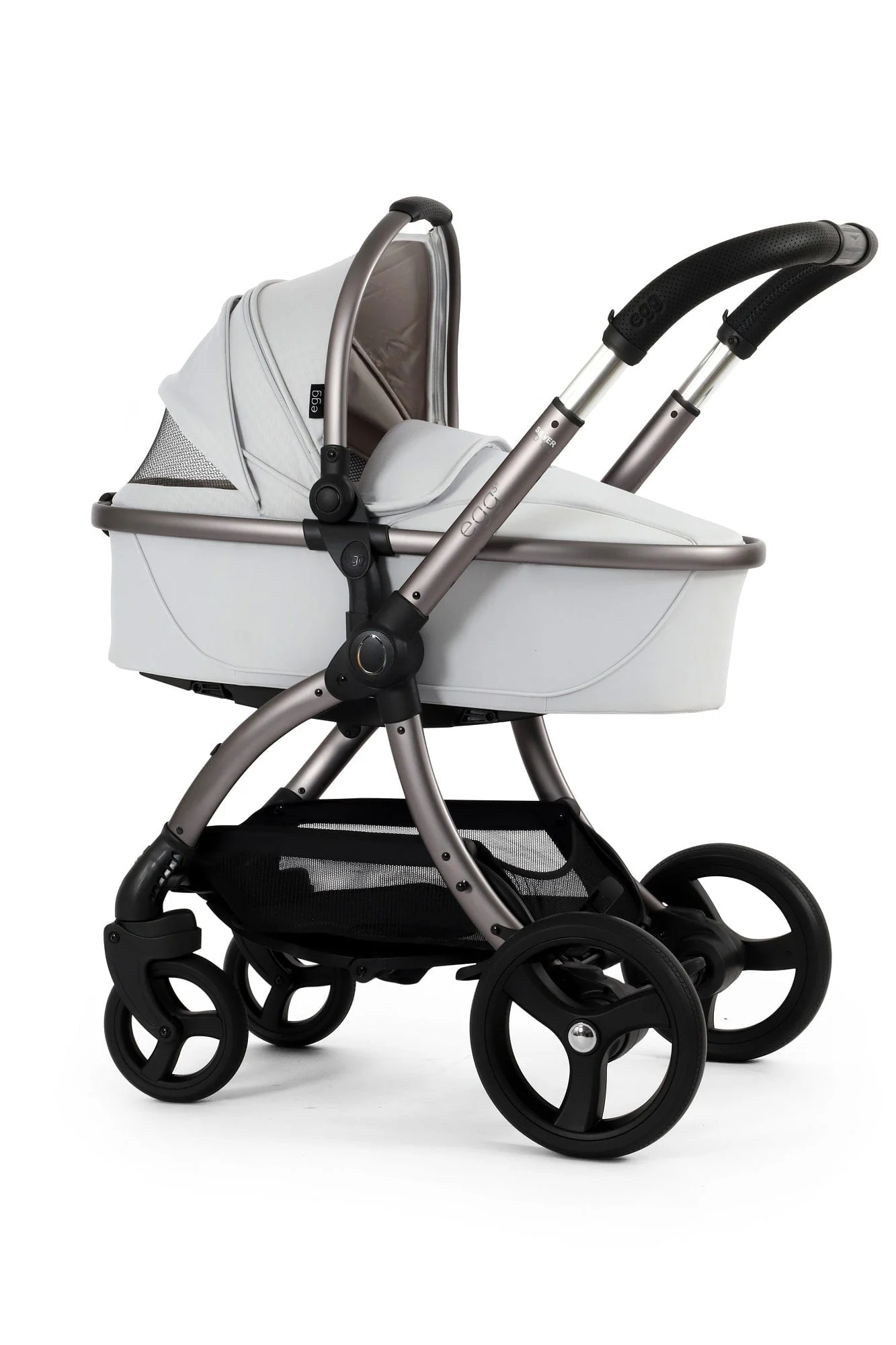Egg 3 Luxury Pebble 360 PRO 2 Travel System - Houndstooth Silver - Image 50