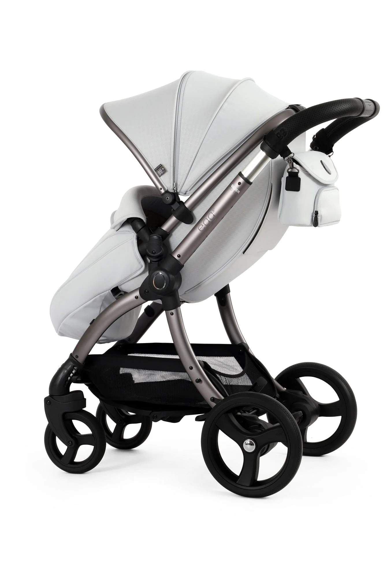 Egg 3 Luxury Pebble 360 PRO 2 Travel System - Houndstooth Silver - Image 51