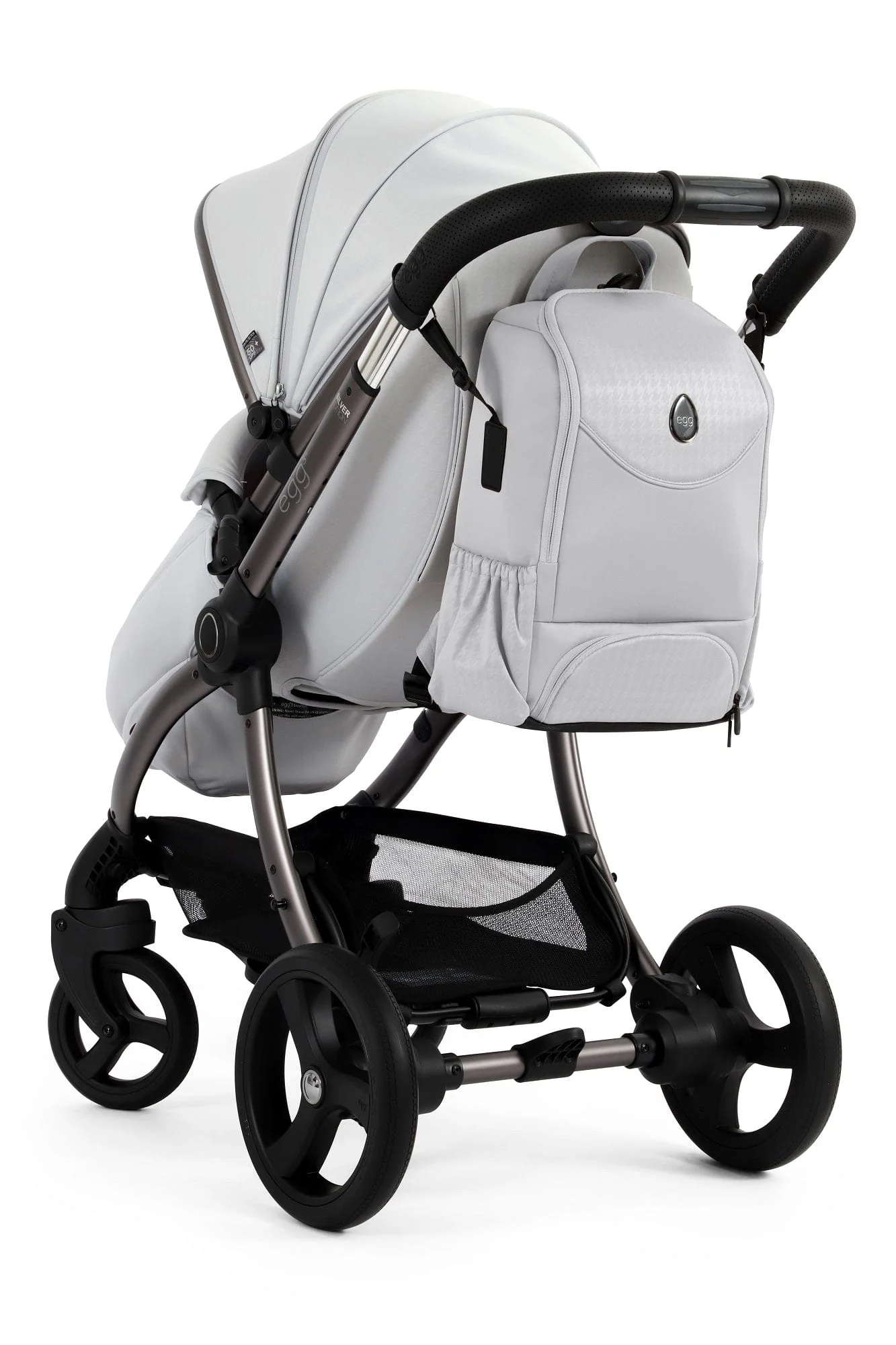 Egg 3 Luxury Pebble 360 PRO 2 Travel System - Houndstooth Silver - Image 68