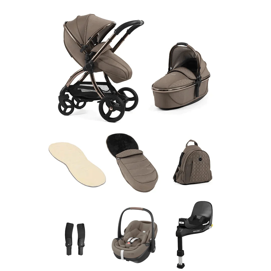Egg 3 Luxury Pebble 360 PRO 2 Travel System - Mink/Twillic Truffle