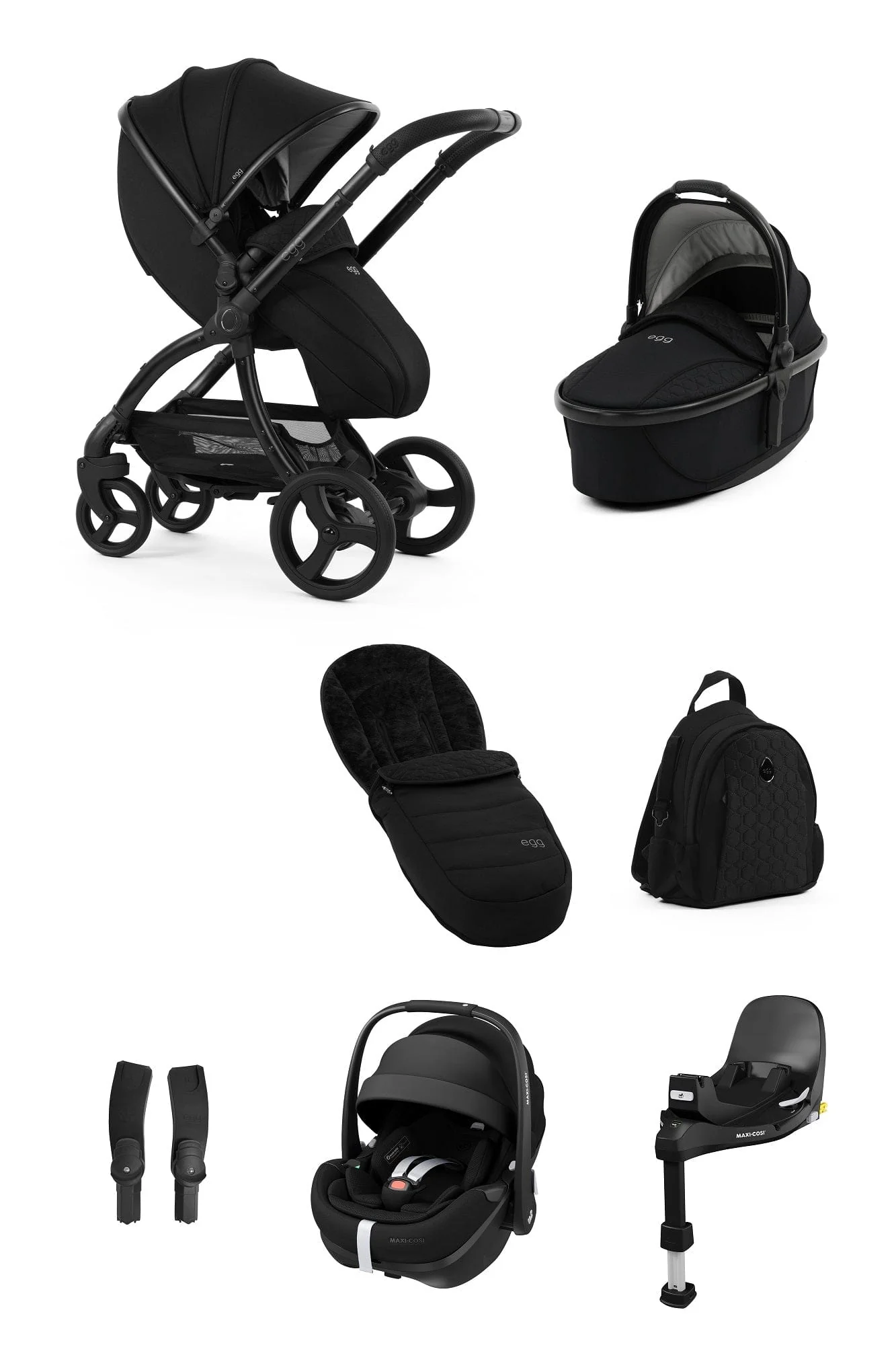 Egg 3 Luxury Pebble 360 PRO 2 Travel System - Panther